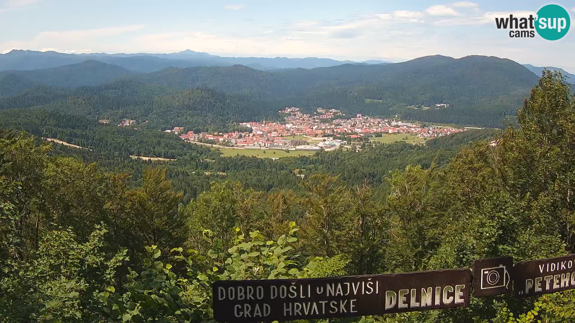Panorama di Delnice – dalla stazione sciistica Petehovac
