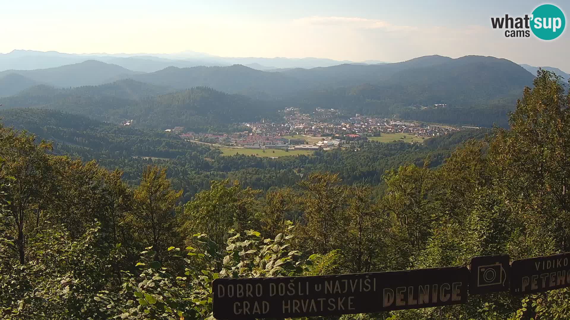 Panorama na Delnice – sa skijališta Petehovac