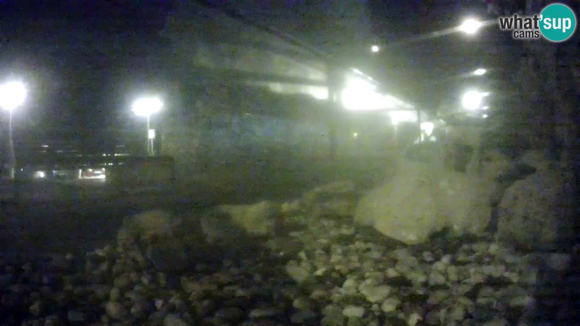 Acuario marino al aire libre Rogoznica webcam Croacia