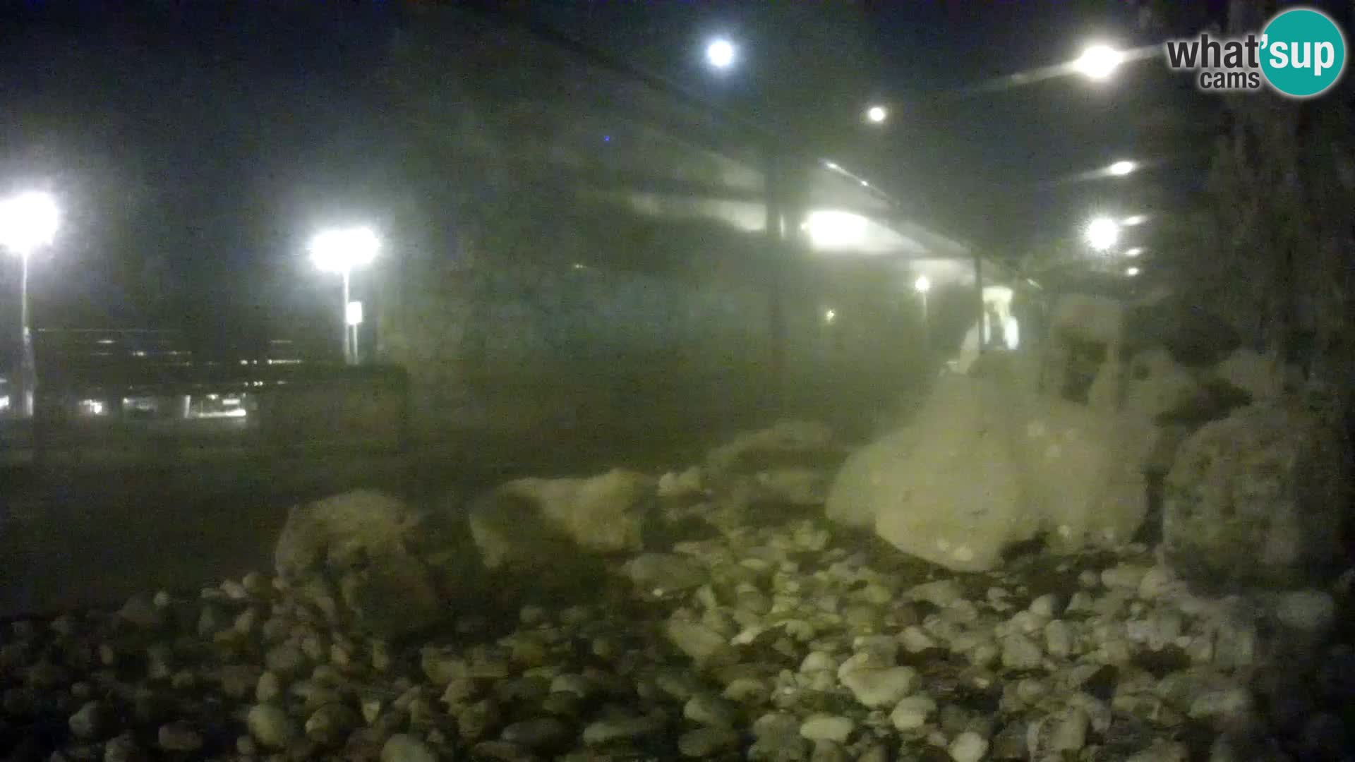 Acuario marino al aire libre Rogoznica webcam Croacia