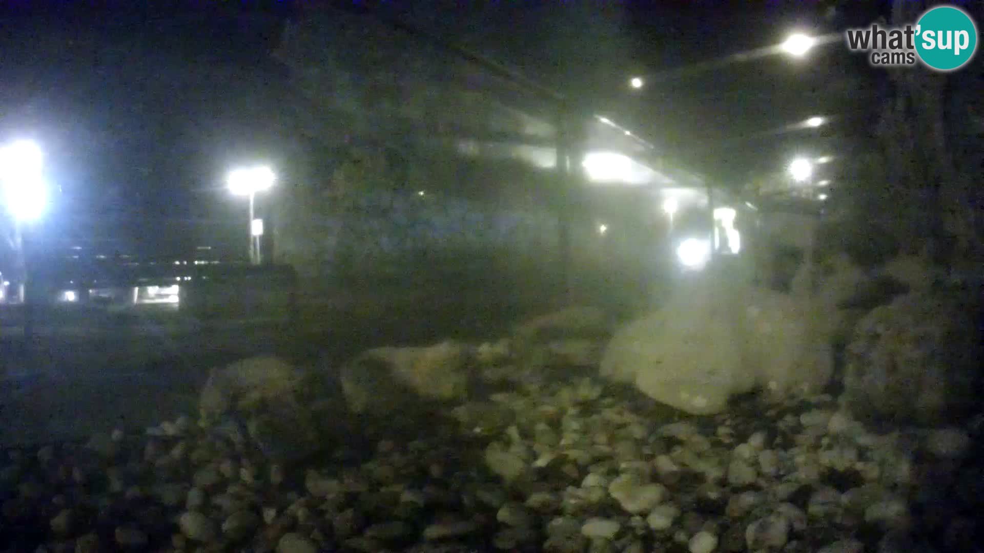 Acuario marino al aire libre Rogoznica webcam Croacia