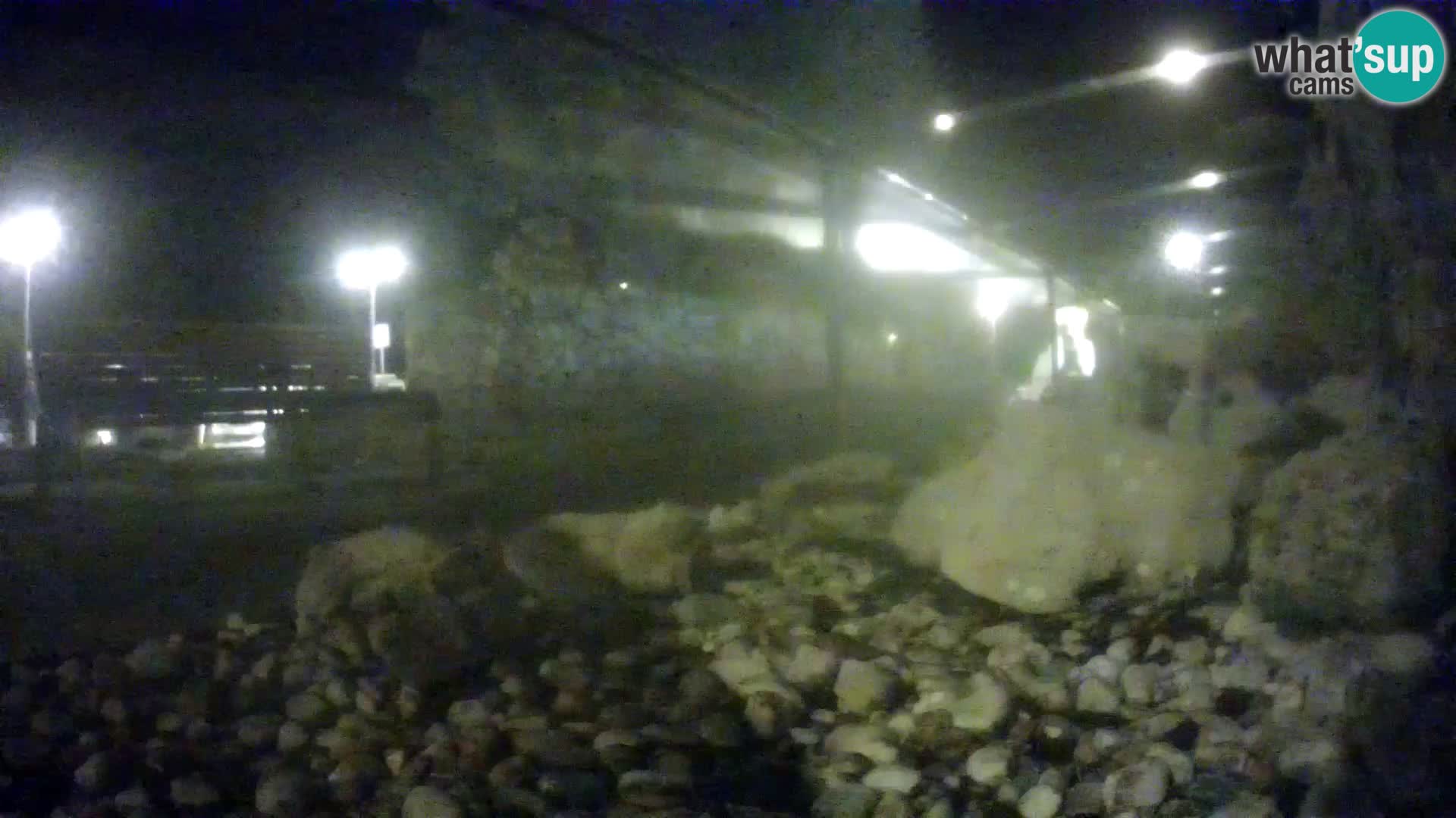 Acuario marino al aire libre Rogoznica webcam Croacia