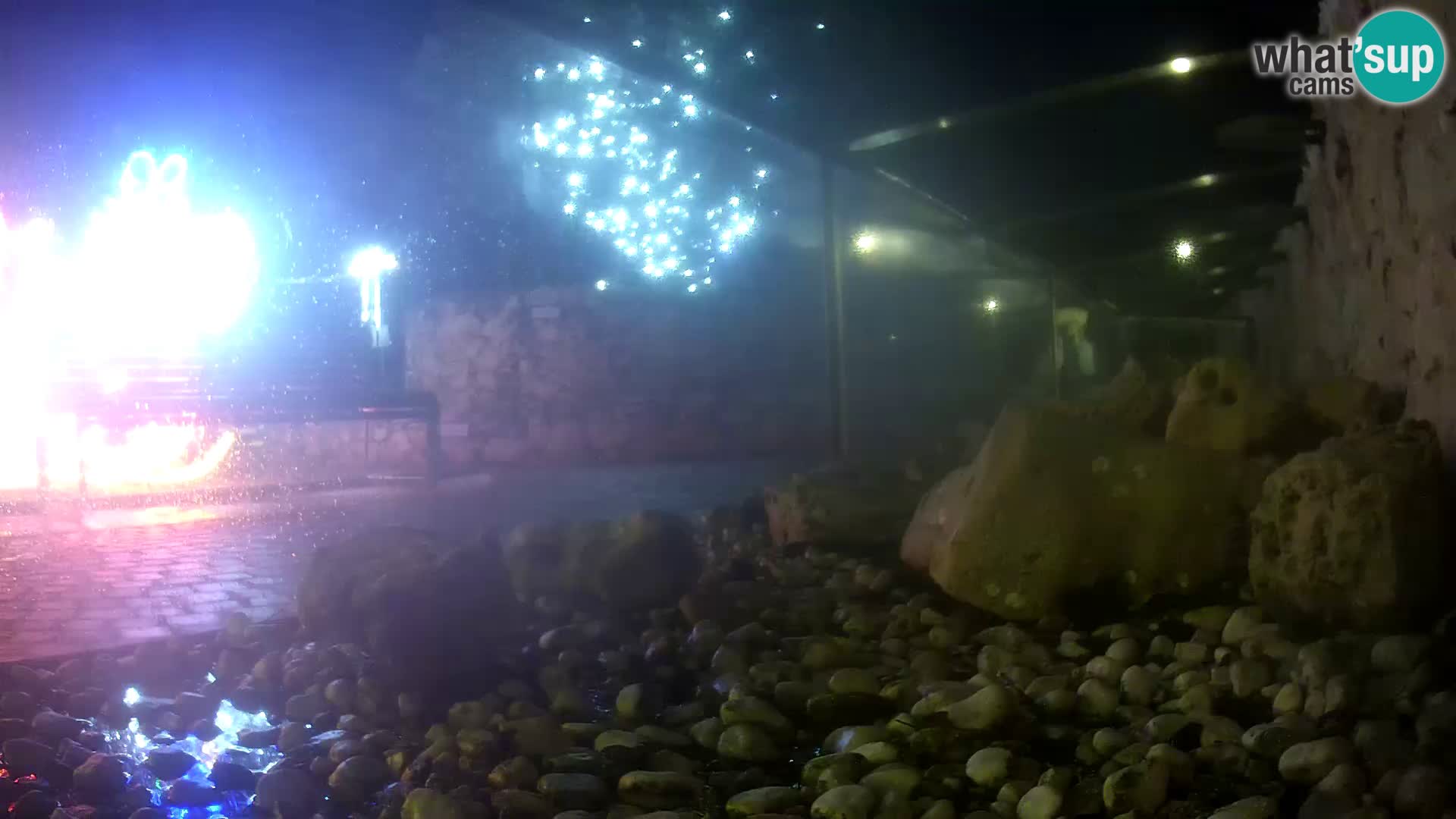 Acuario marino al aire libre Rogoznica webcam Croacia