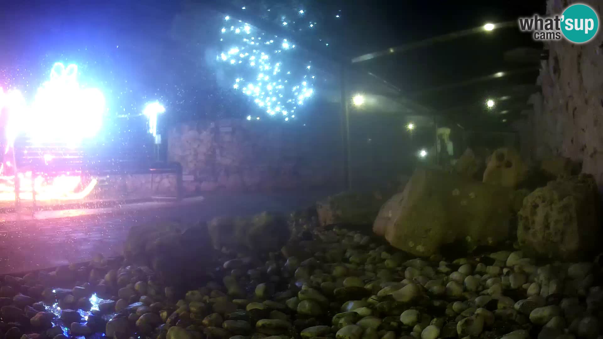 Acuario marino al aire libre Rogoznica webcam Croacia