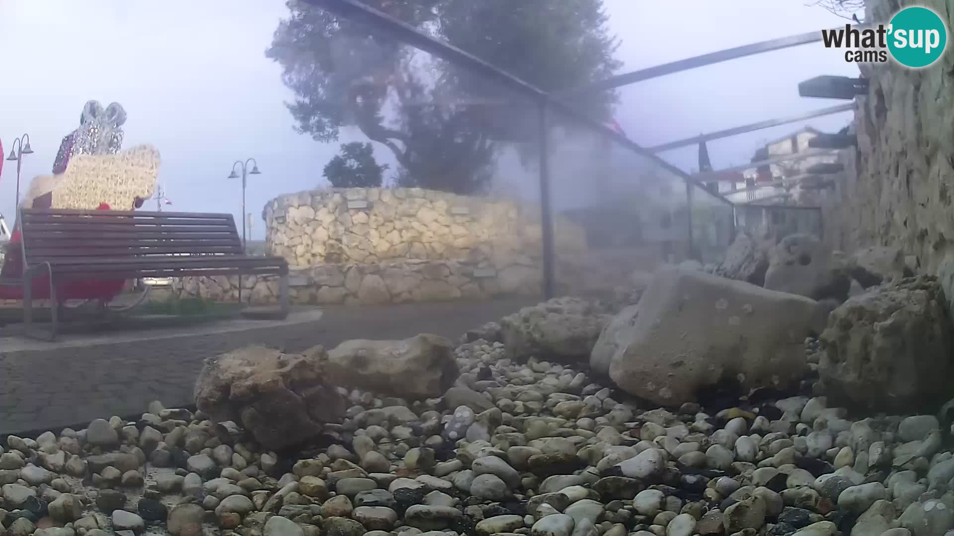 Acuario marino al aire libre Rogoznica webcam Croacia