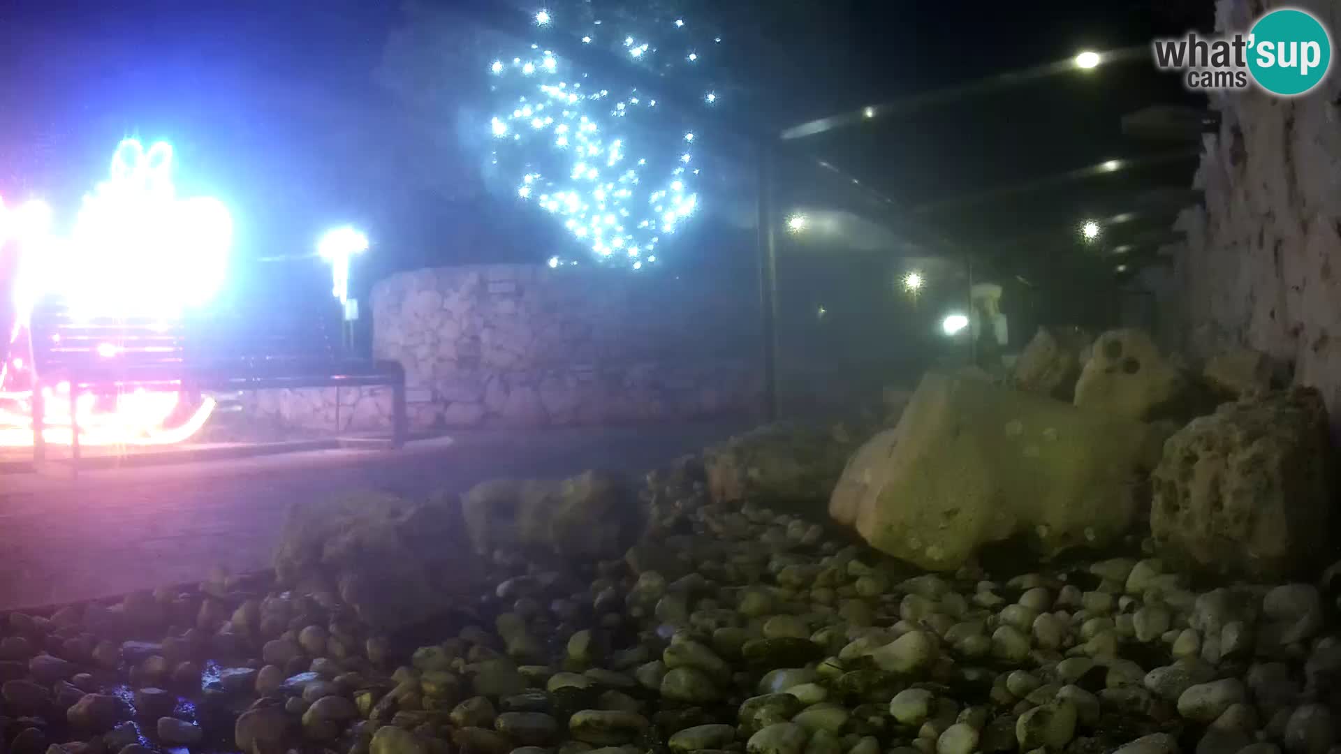 Acuario marino al aire libre Rogoznica webcam Croacia