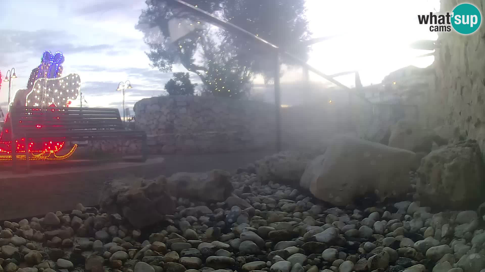 Acuario marino al aire libre Rogoznica webcam Croacia