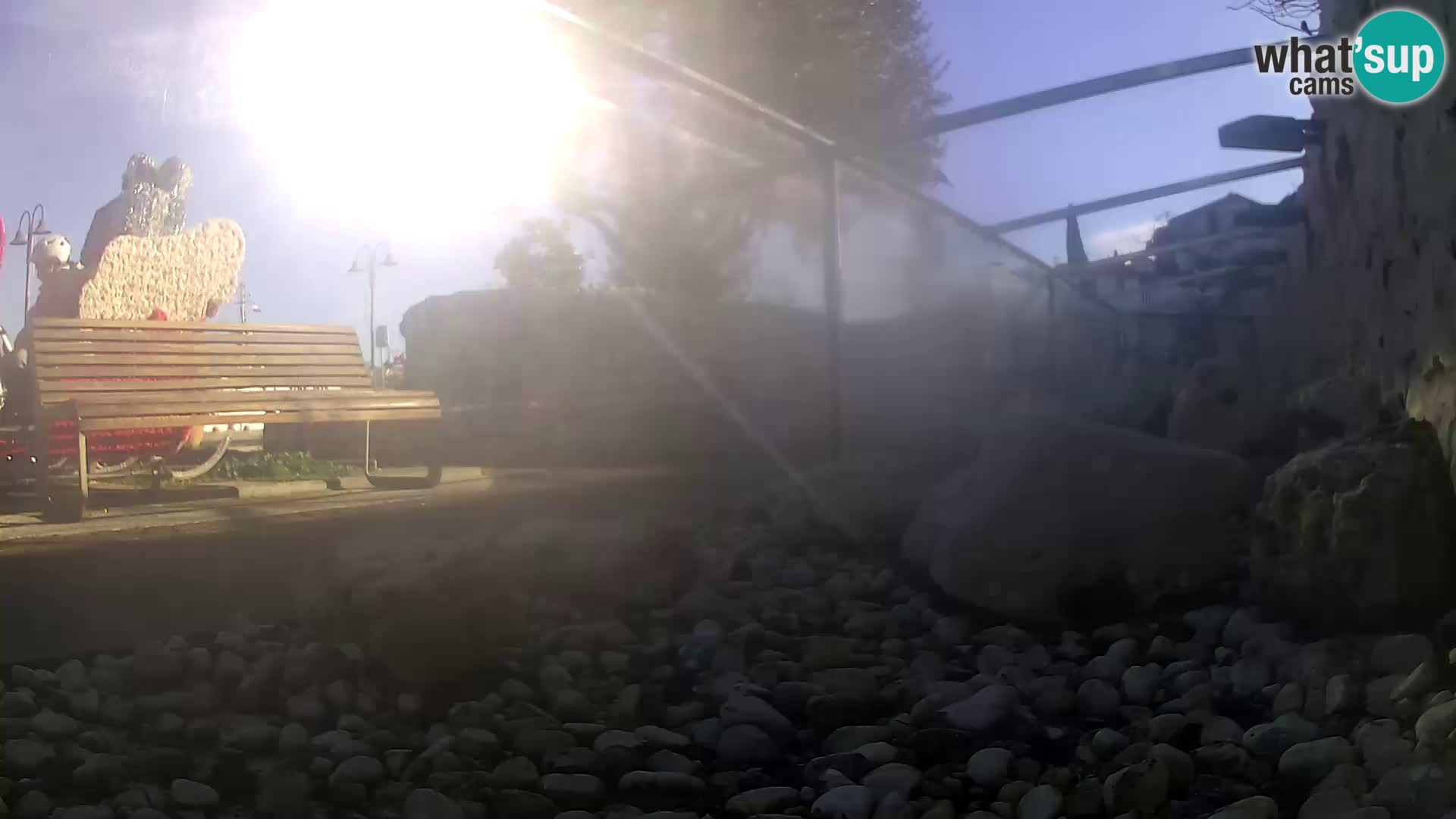 Acuario marino al aire libre Rogoznica webcam Croacia