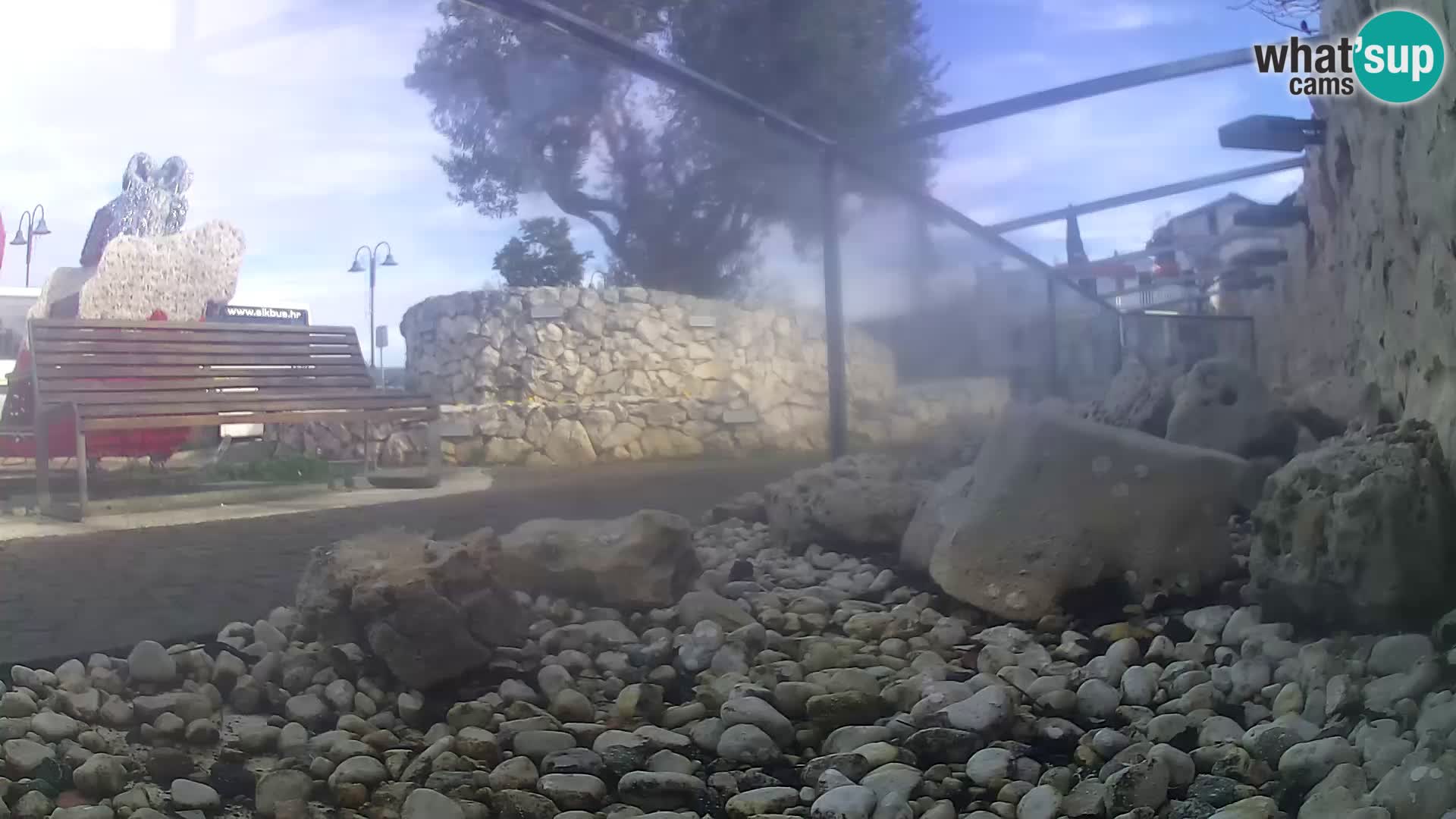 Webcam de l’aquarium marin extérieur de Rogoznica Croatie