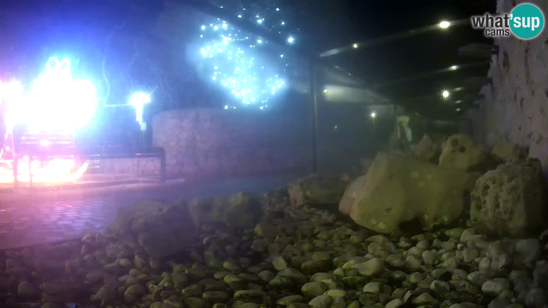 Acuario marino al aire libre Rogoznica webcam Croacia