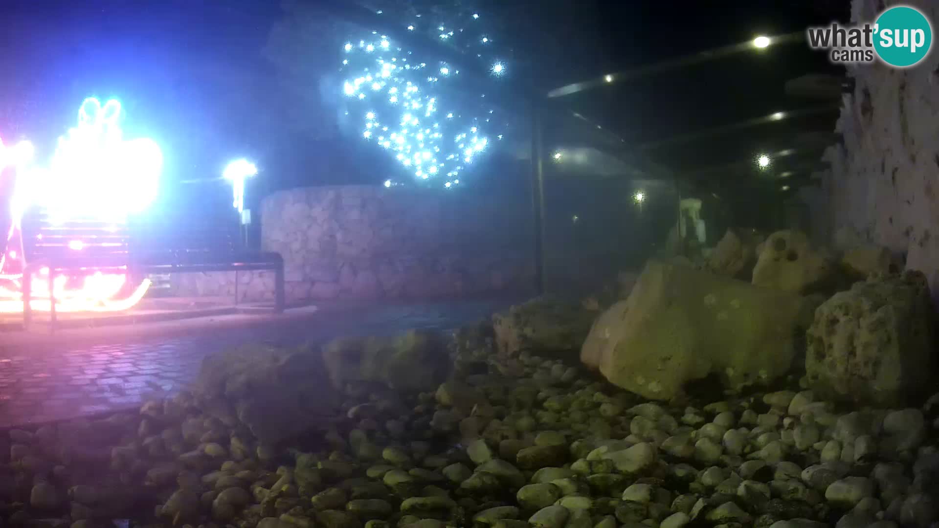 Acuario marino al aire libre Rogoznica webcam Croacia