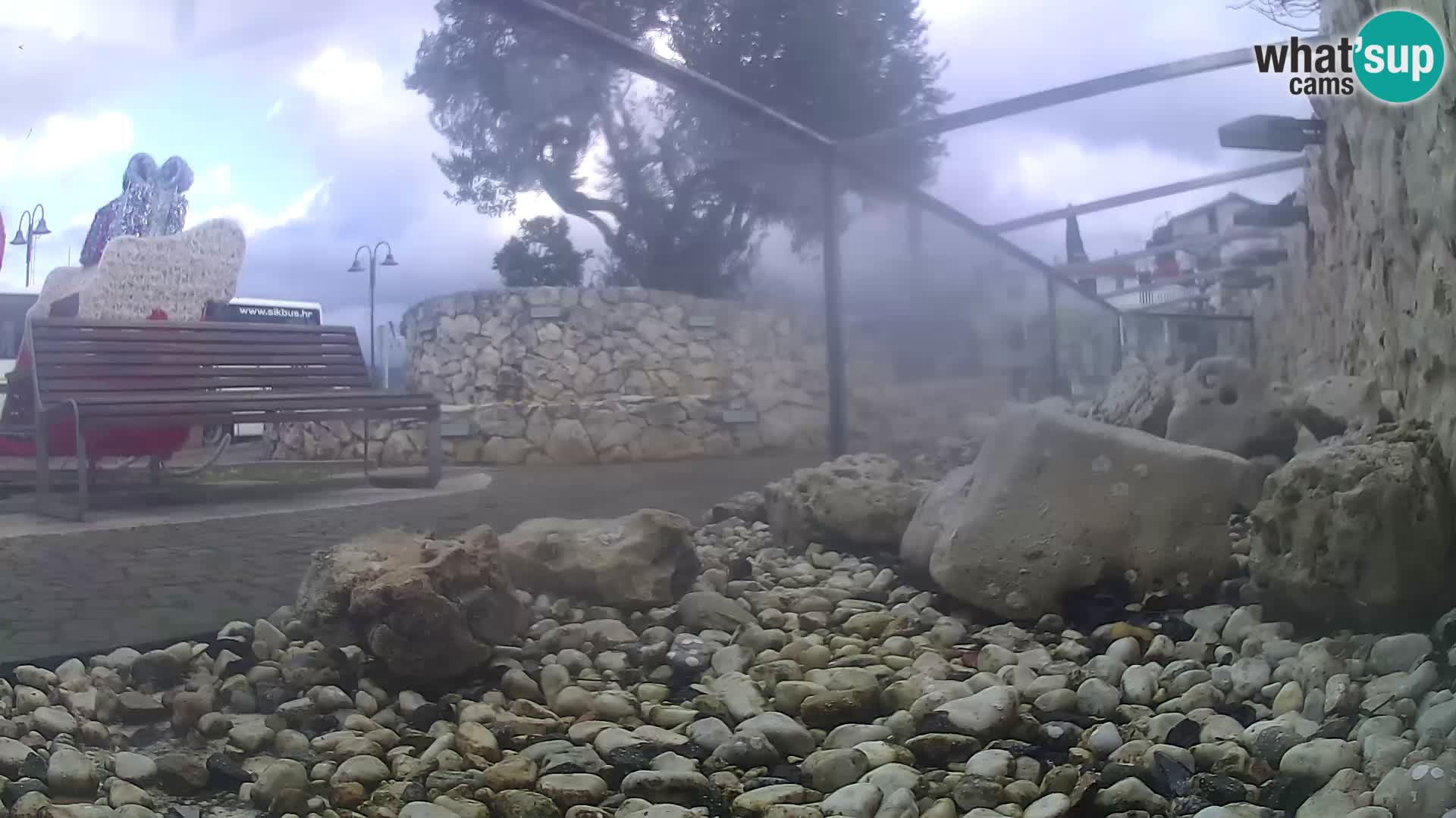 Webcam de l’aquarium marin extérieur de Rogoznica Croatie