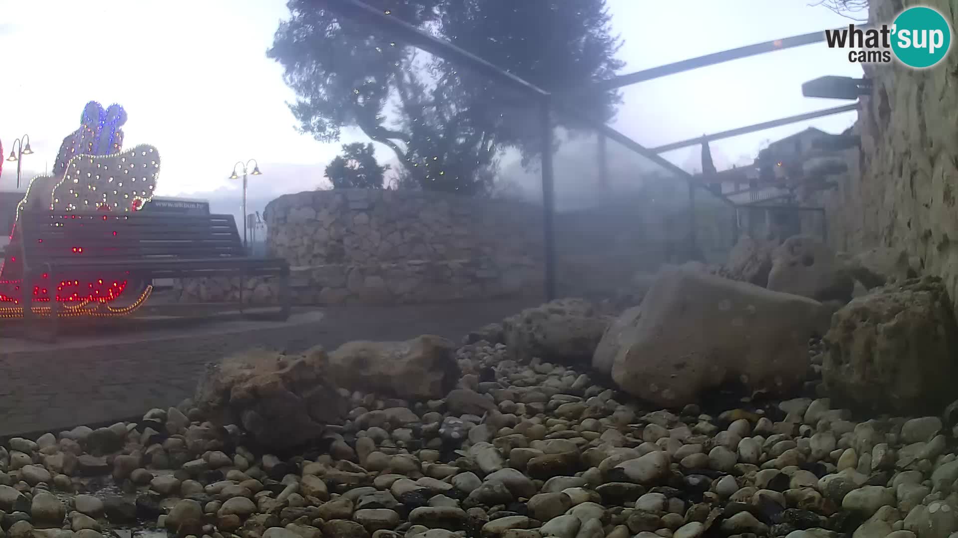 Webcam de l’aquarium marin extérieur de Rogoznica Croatie