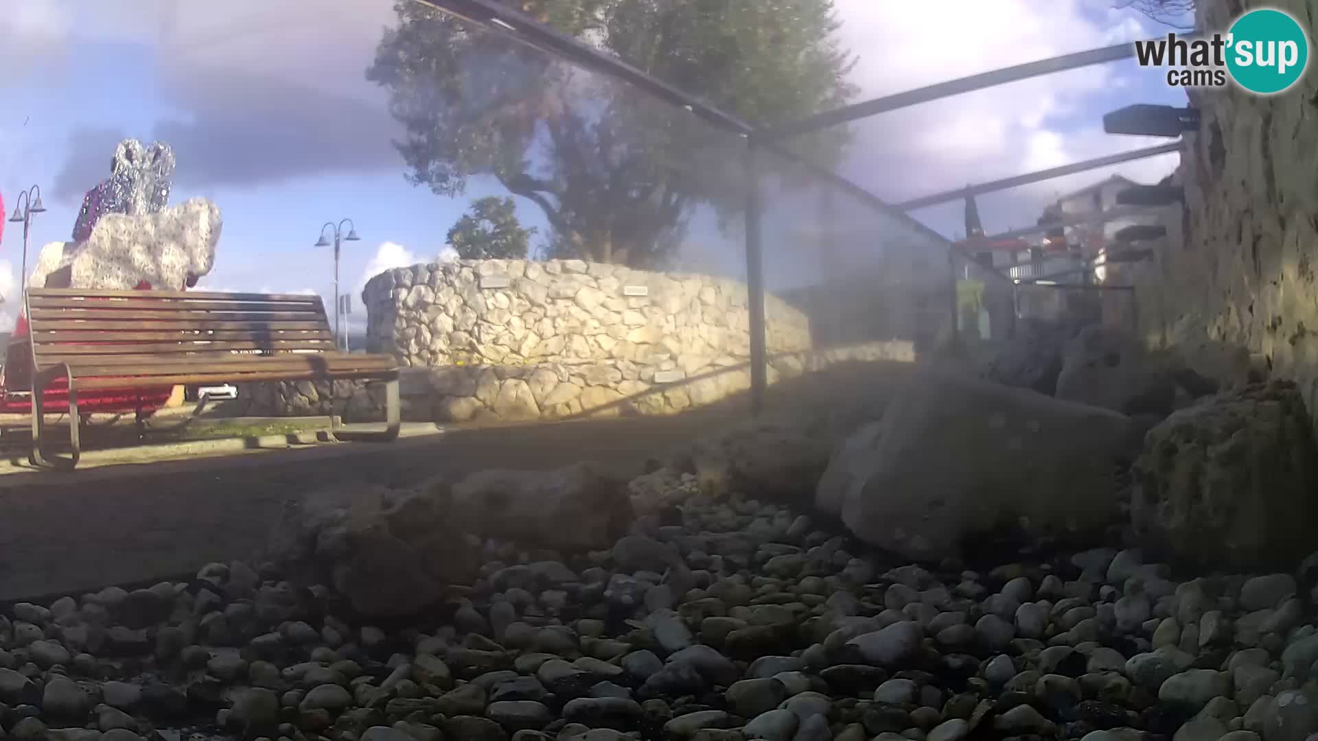 Acuario marino al aire libre Rogoznica webcam Croacia