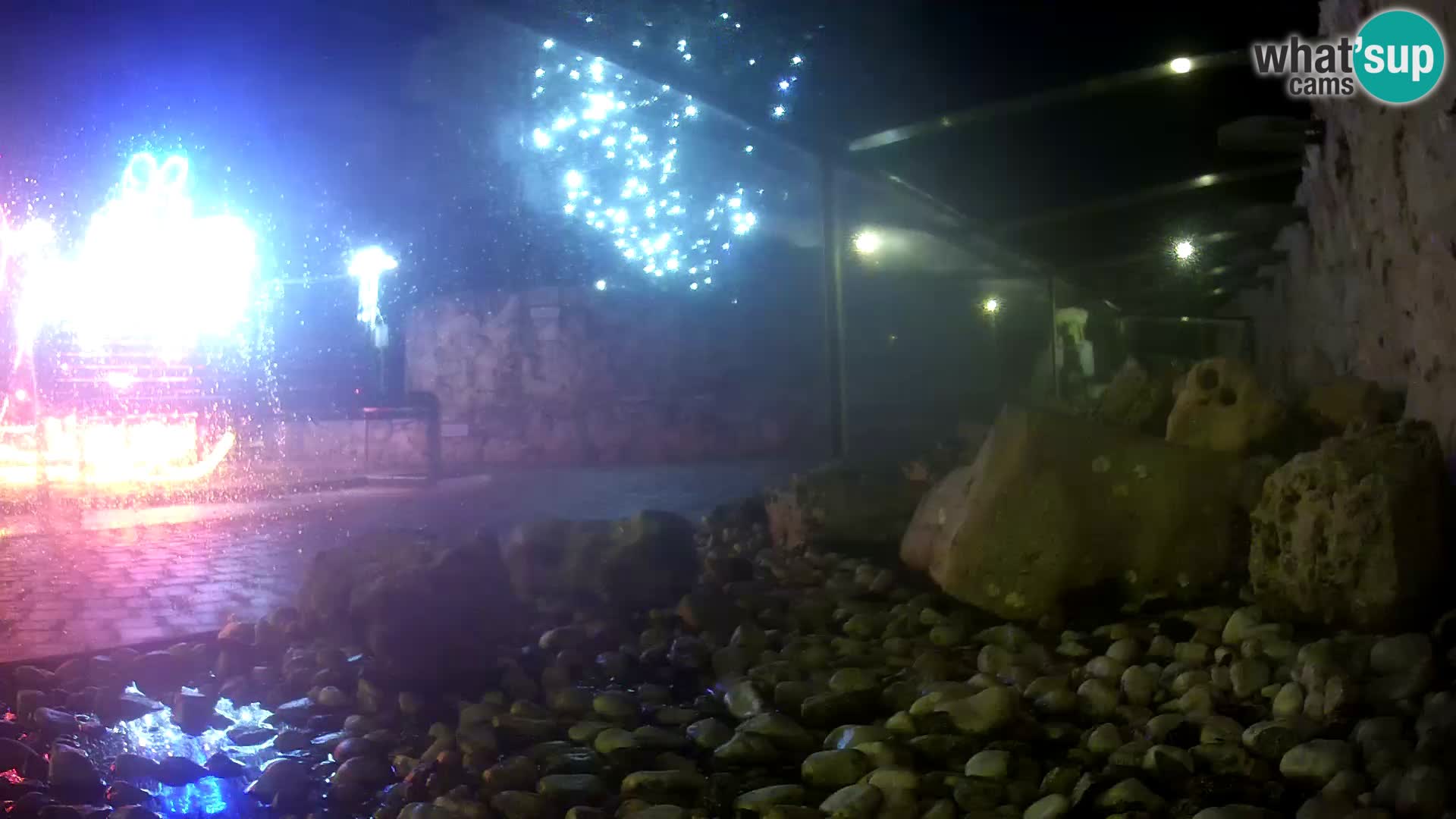 Acuario marino al aire libre Rogoznica webcam Croacia