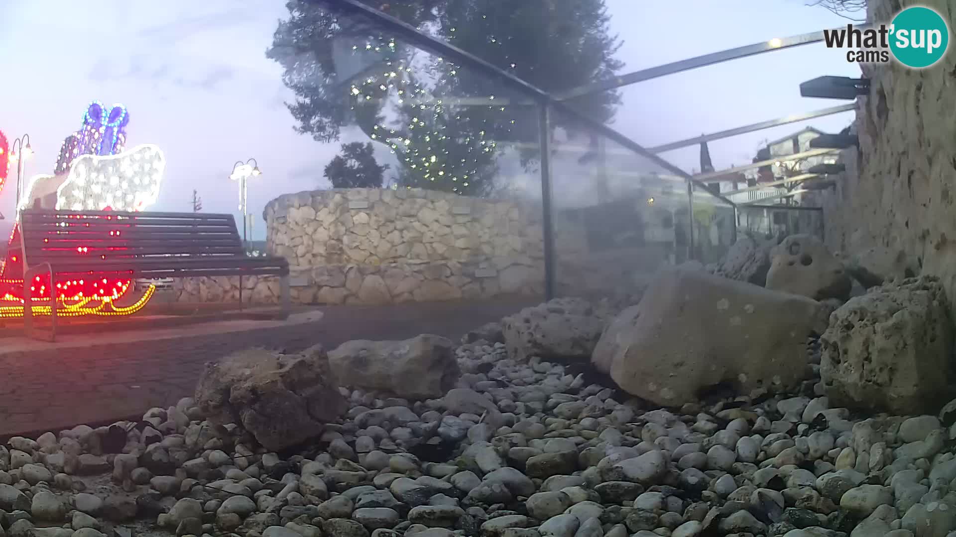 Vanjski morski akvarij Rogoznica web kamera Hrvatska