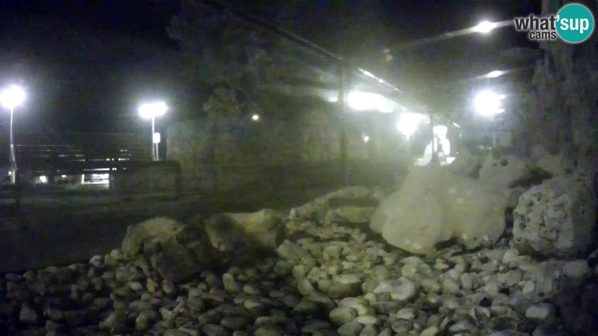 Acuario marino al aire libre Rogoznica webcam Croacia