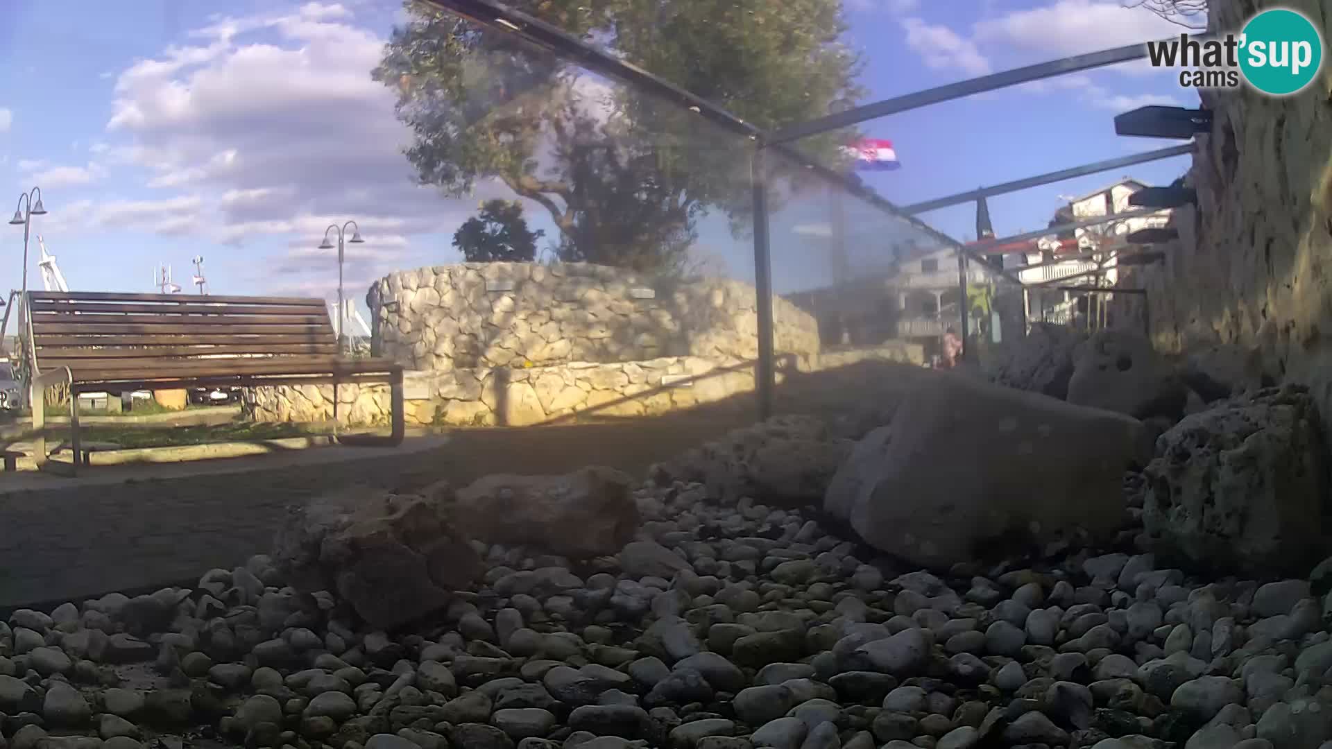 Acuario marino al aire libre Rogoznica webcam Croacia