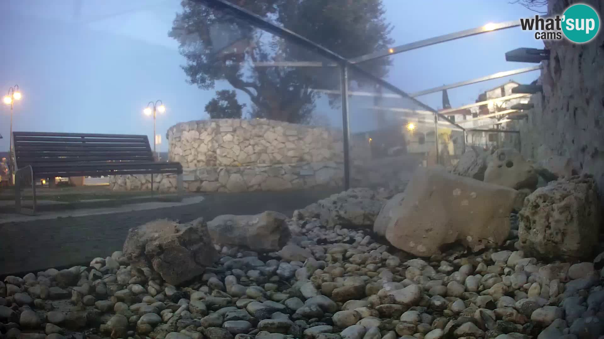 Acuario marino al aire libre Rogoznica webcam Croacia