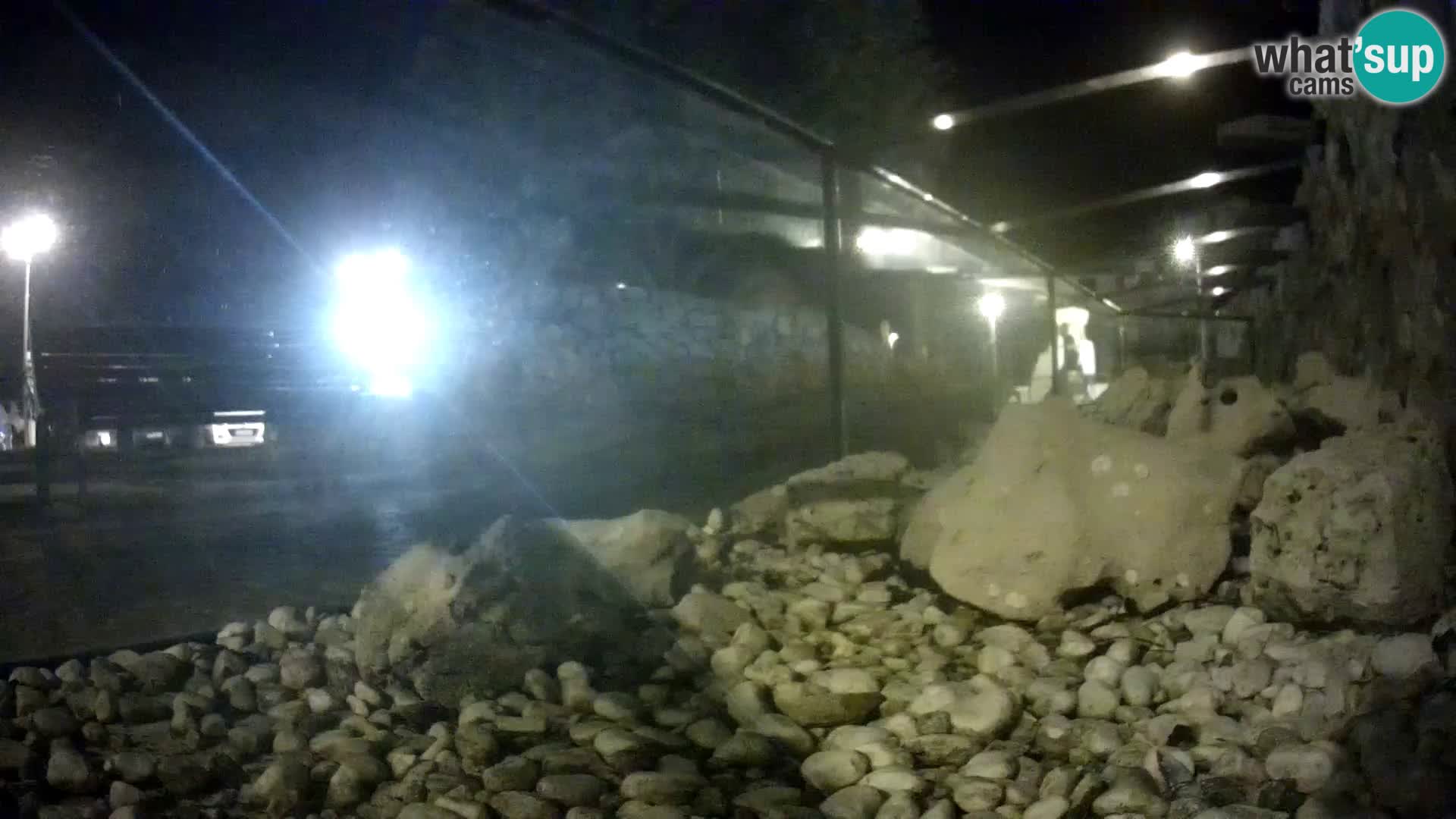 Acuario marino al aire libre Rogoznica webcam Croacia