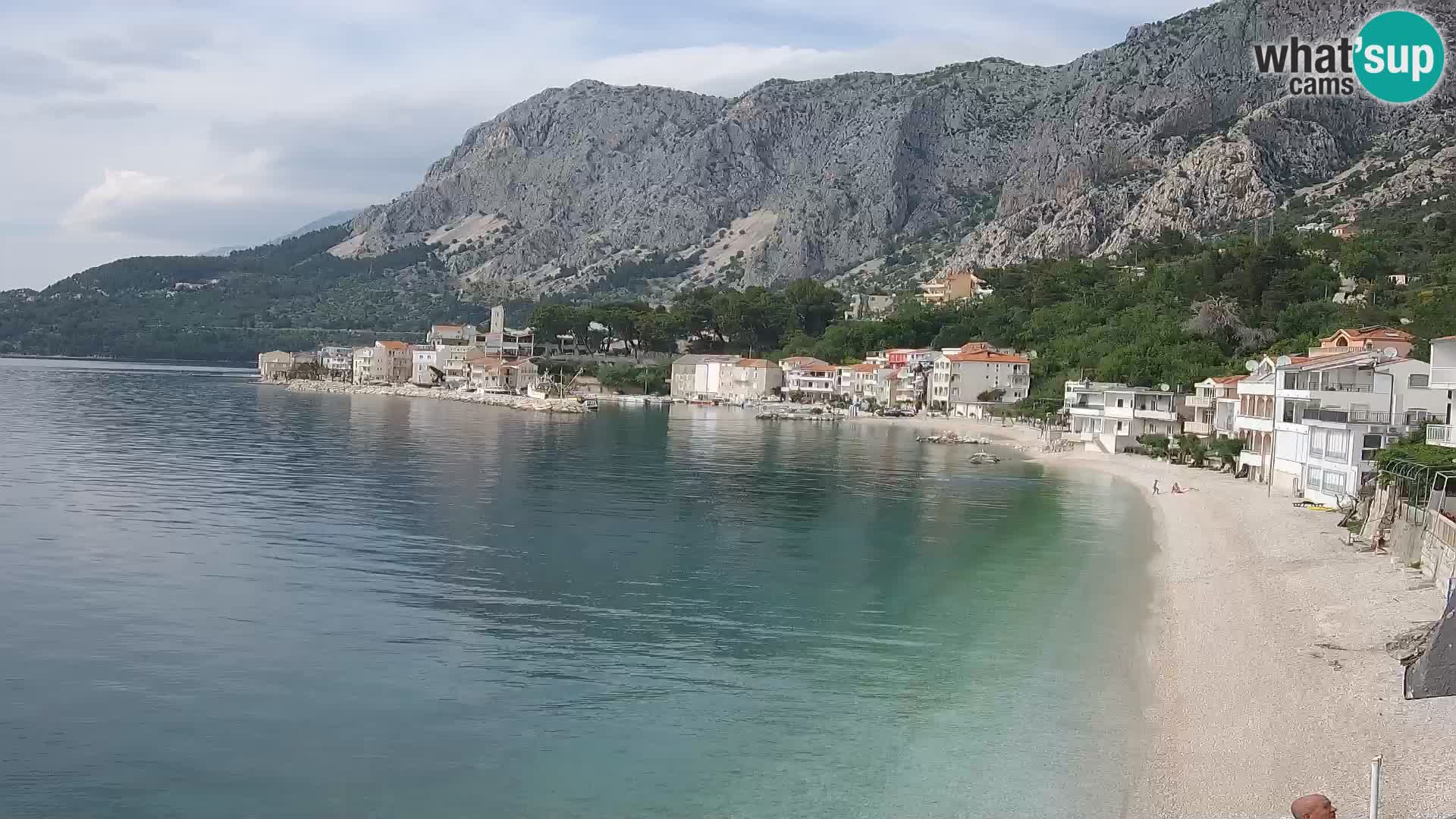 Webcam Drašnice (Podgora)  – Spiaggia