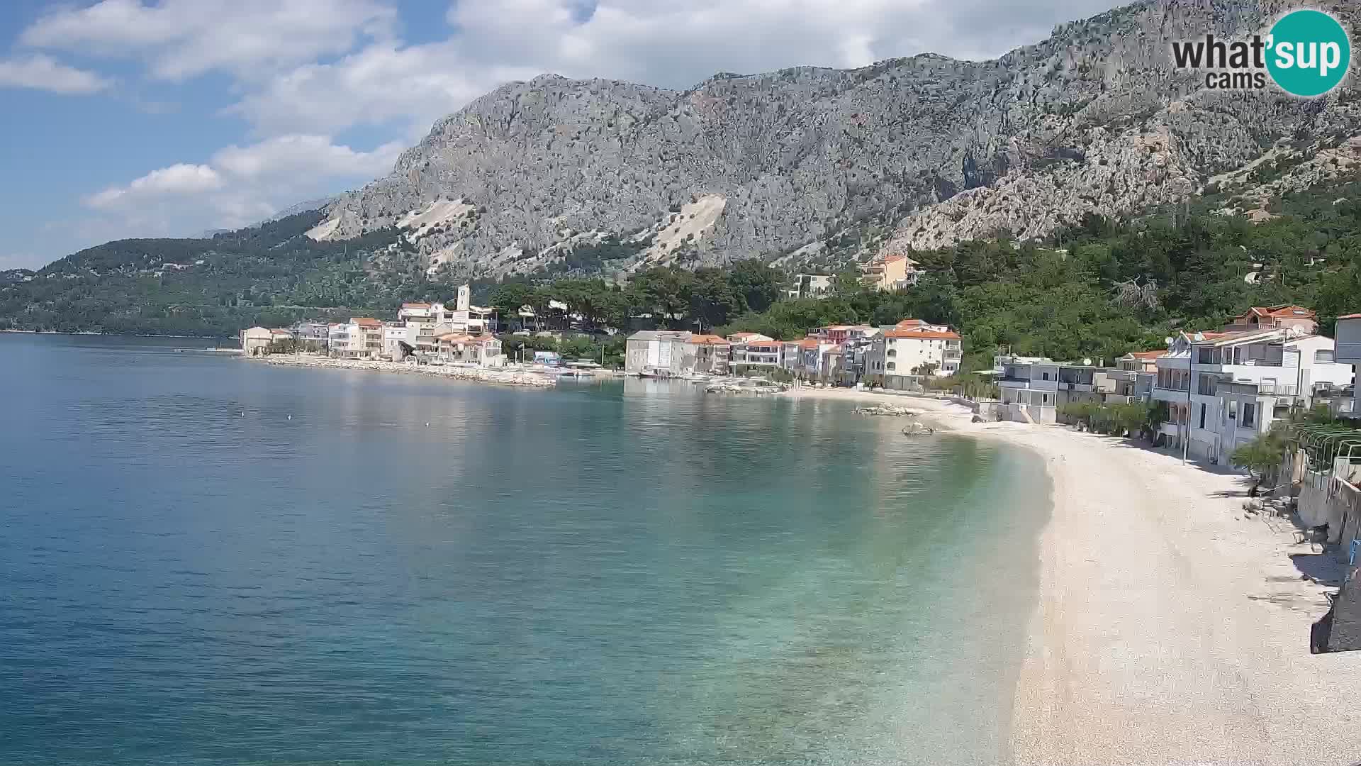 Webcam Drašnice (Podgora)  – Spiaggia