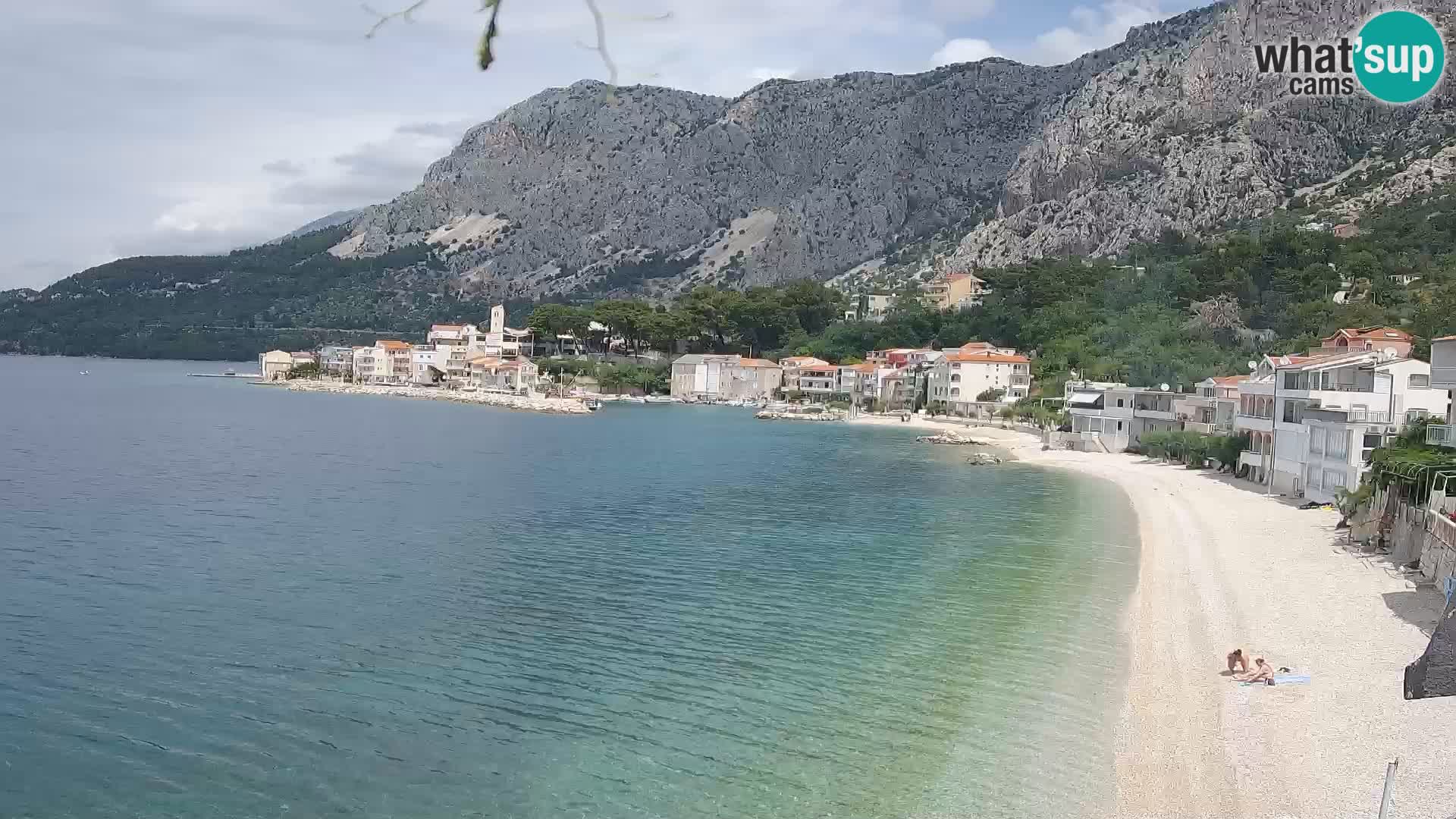 Webcam Drašnice (Podgora)  – Spiaggia