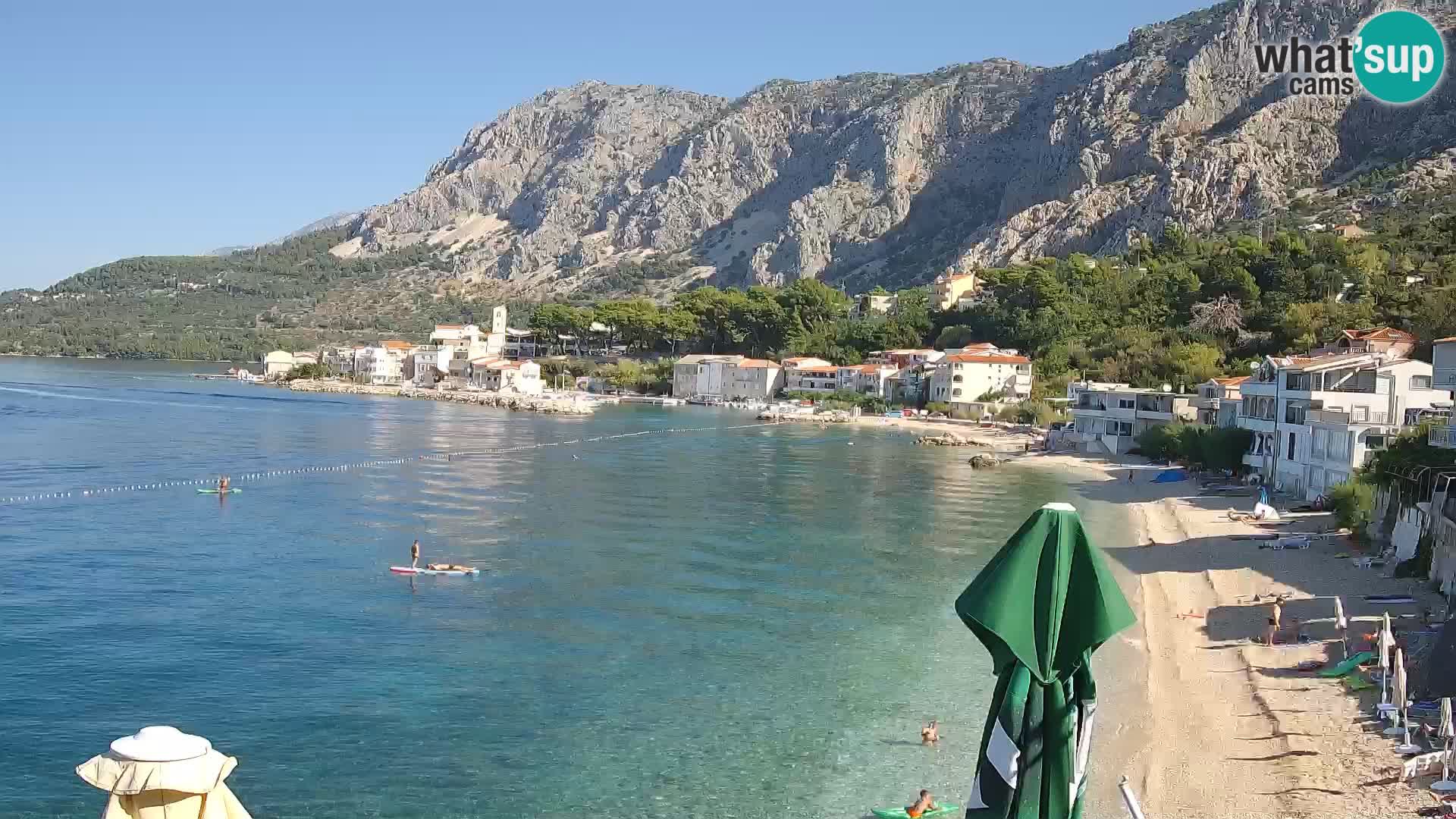 Webcam Drašnice (Podgora)  – Spiaggia