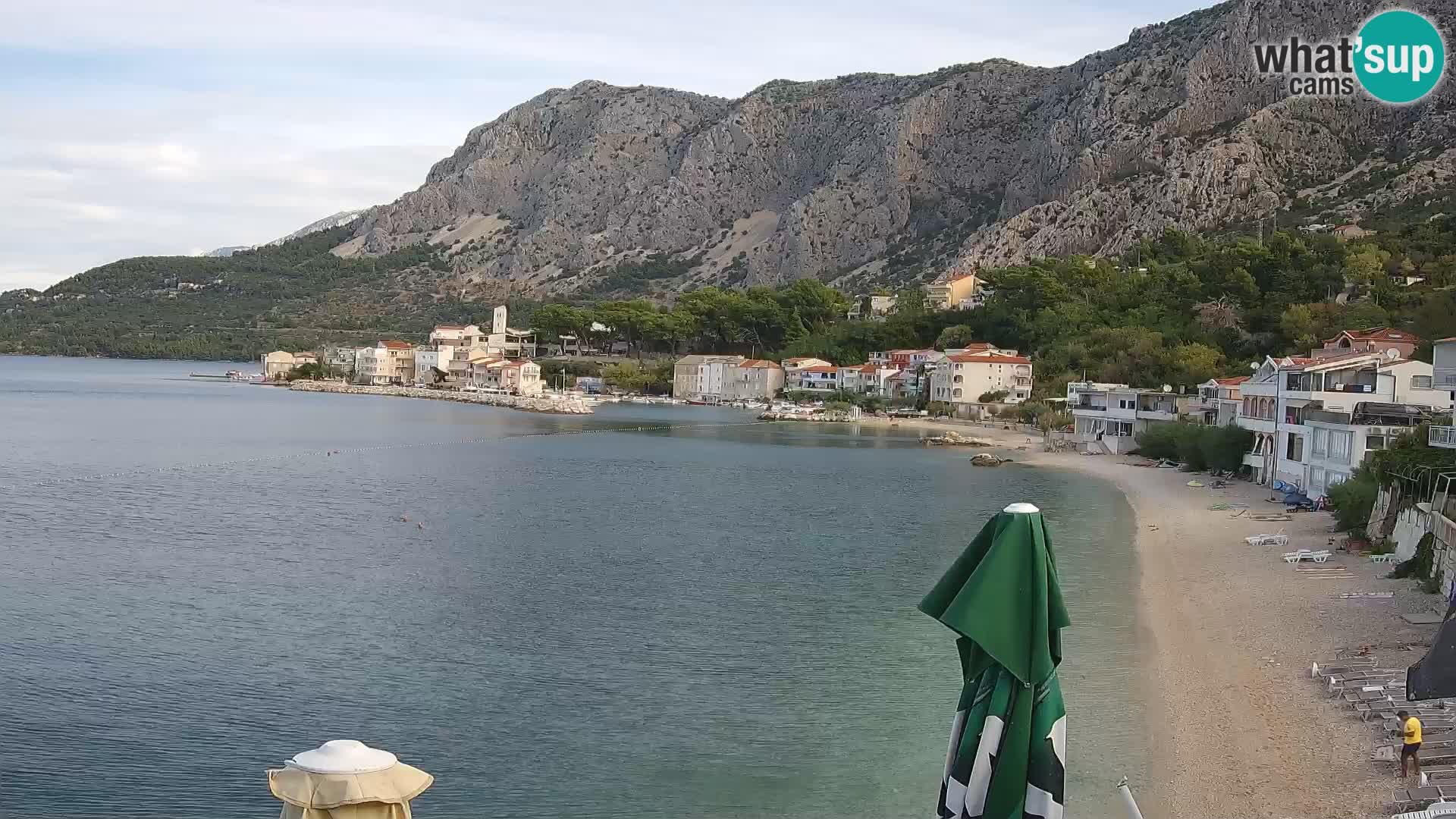 Web Kamera Drašnice (Podgora) – Plaža sa Apartmana Ober