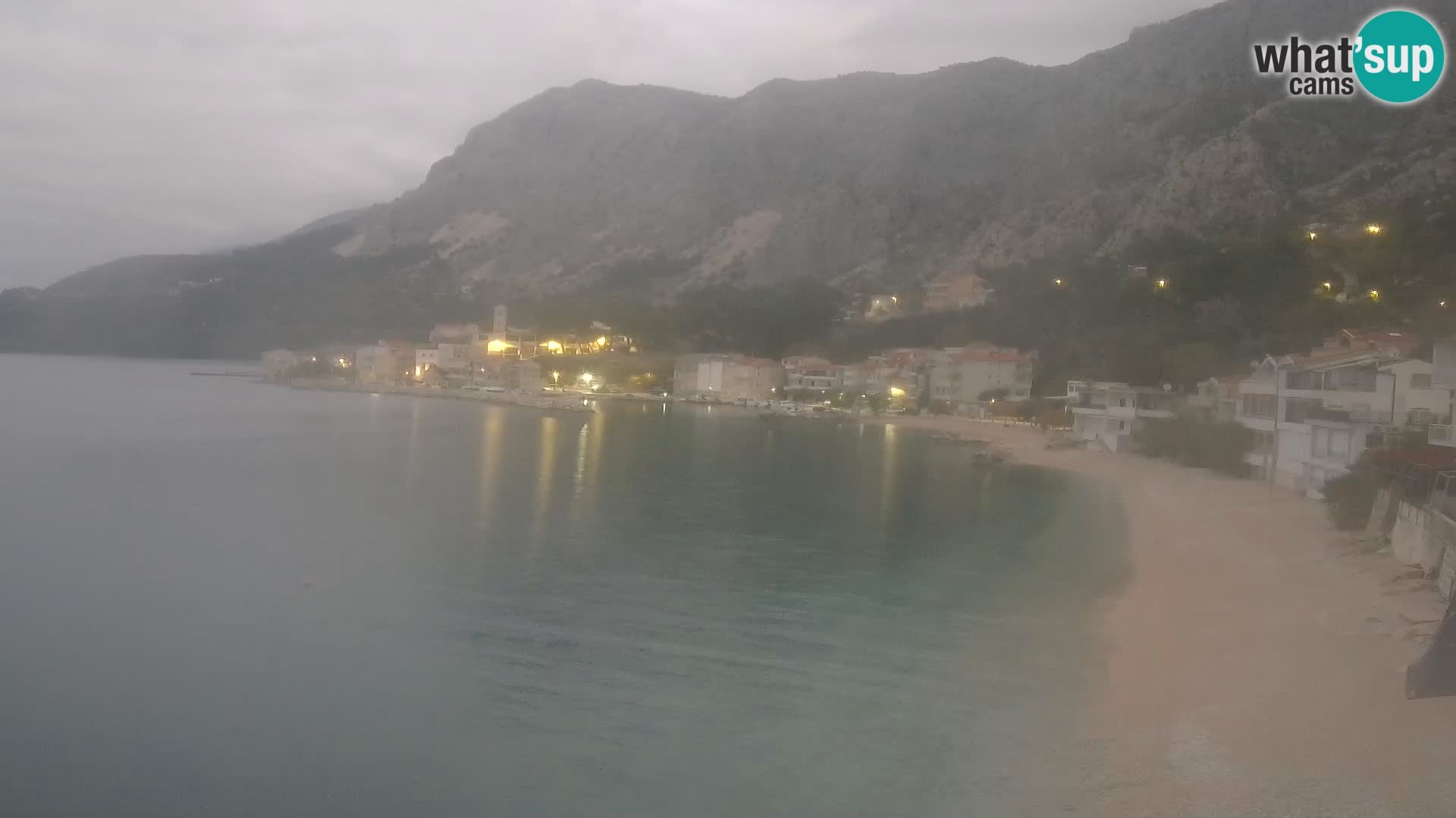 Webcam Drašnice (Podgora)  – Spiaggia