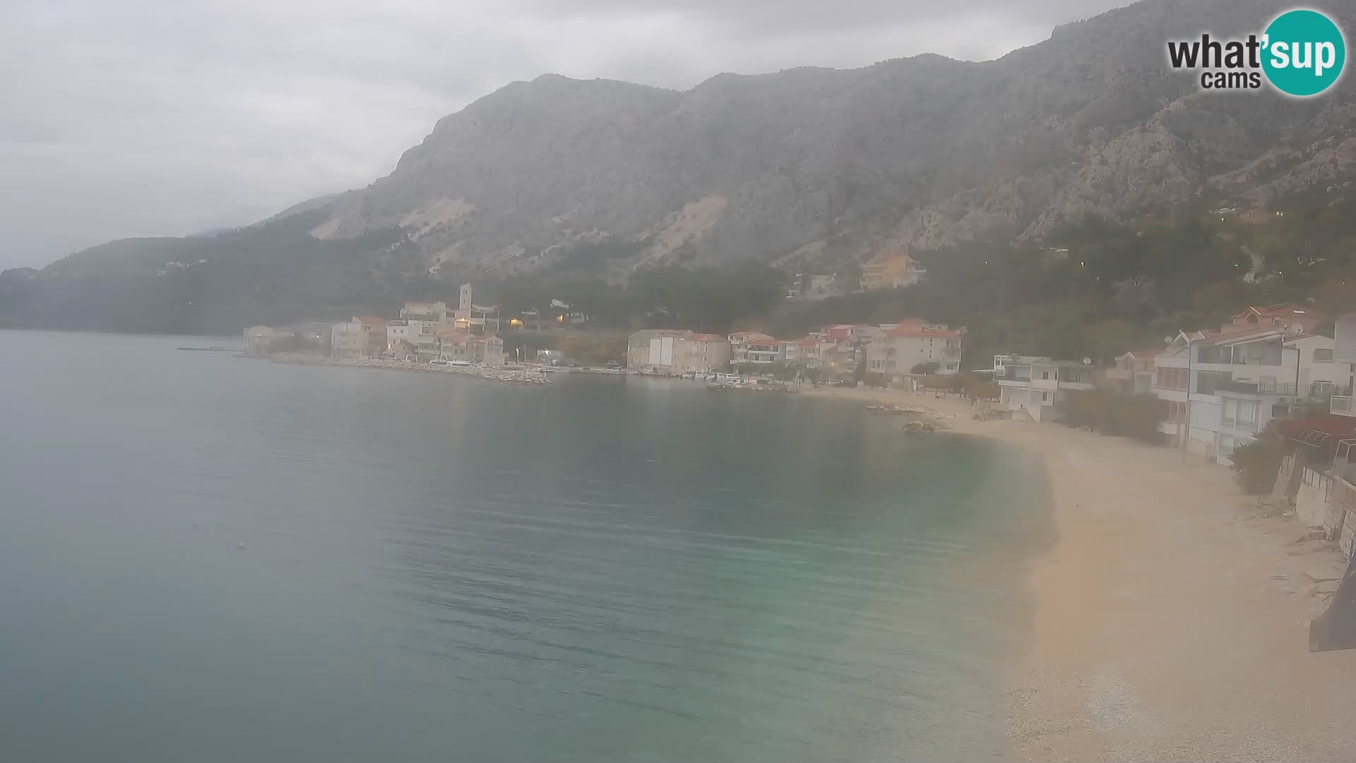 Webcam Drašnice (Podgora)  – Spiaggia