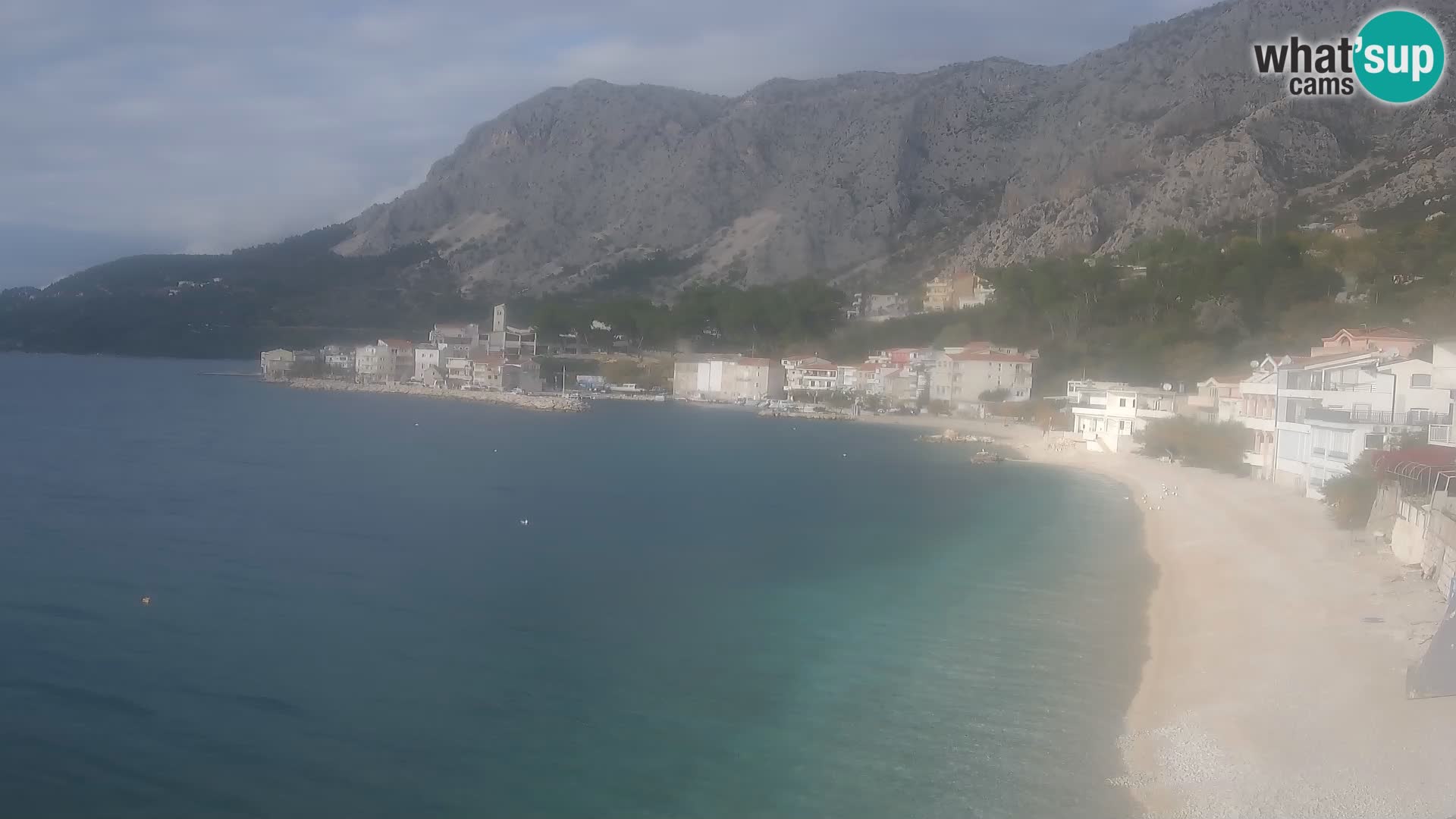 Webcam Drašnice (Podgora)  – Spiaggia