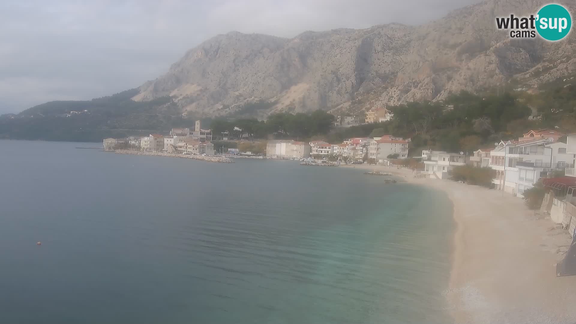 Webcam Drašnice (Podgora)  – Spiaggia