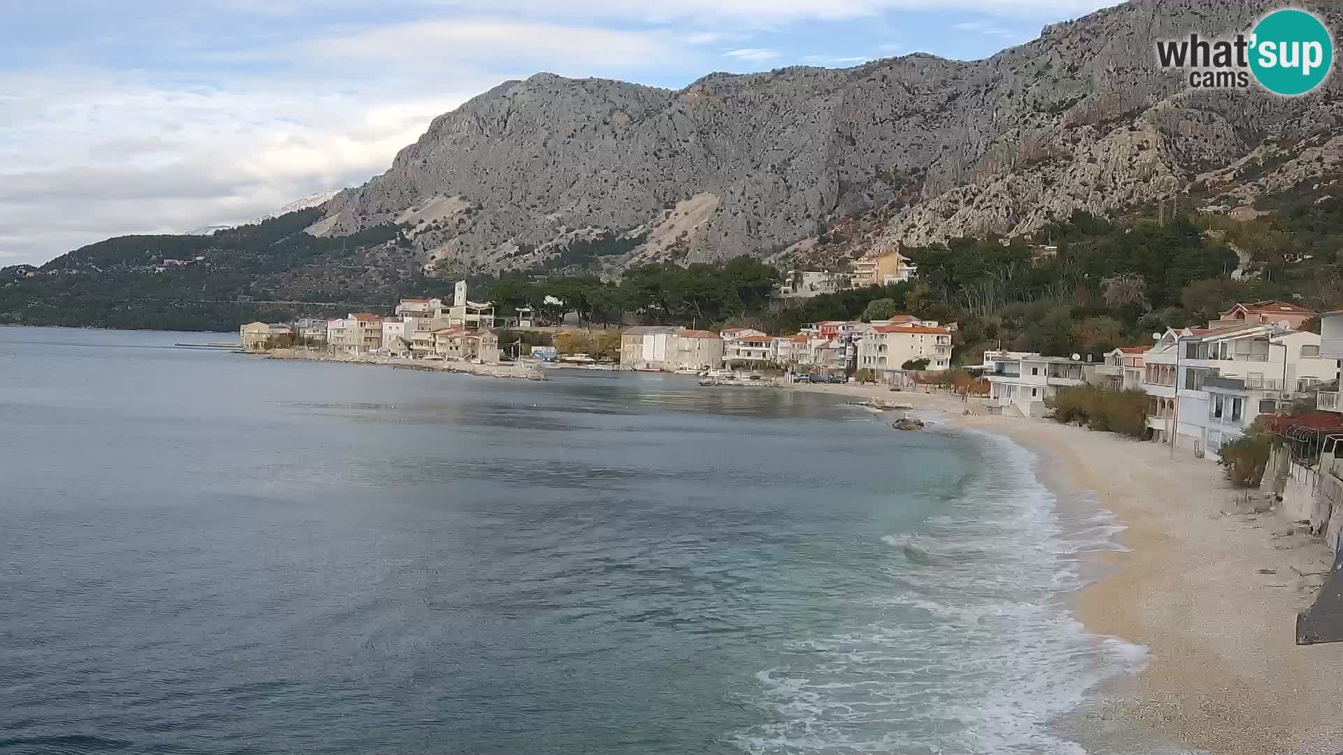 Webcam Drašnice (Podgora)  – Spiaggia