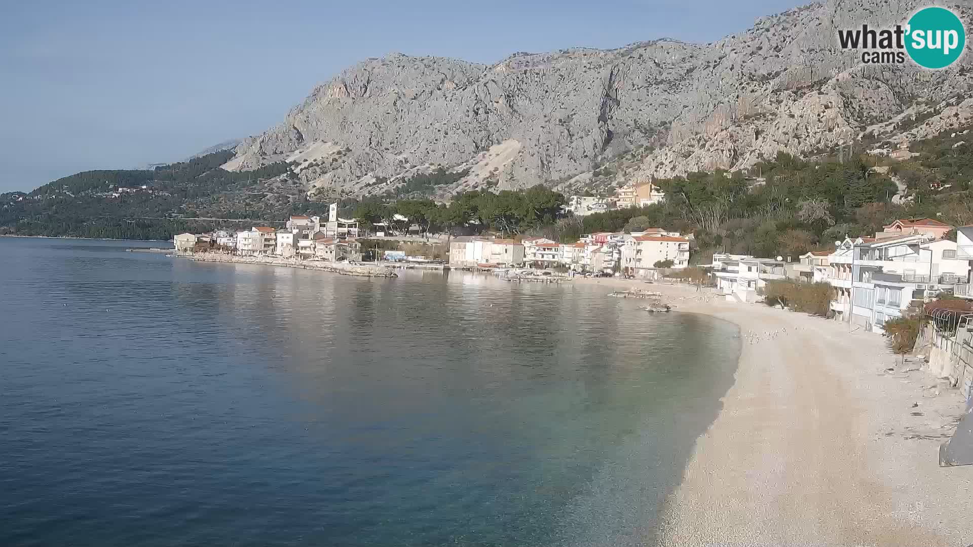 Webcam Drašnice (Podgora)  – Spiaggia