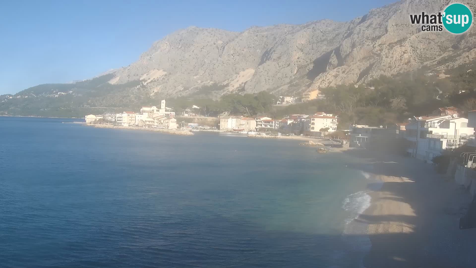 Webcam Drašnice (Podgora)  – Strand