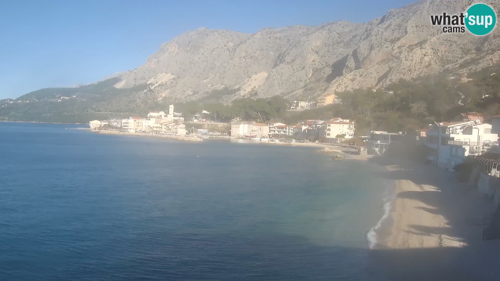 Webcam Drašnice (Podgora)  – Spiaggia