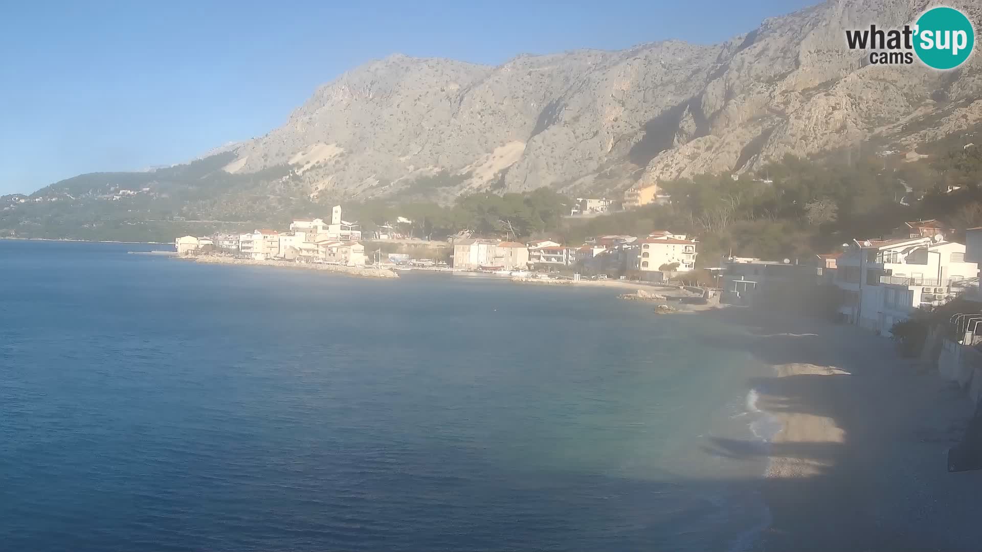 Webcam Drašnice (Podgora)  – Spiaggia