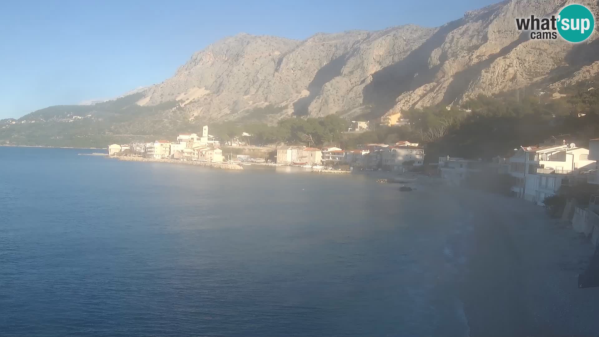 Webcam Drašnice (Podgora)  – Spiaggia