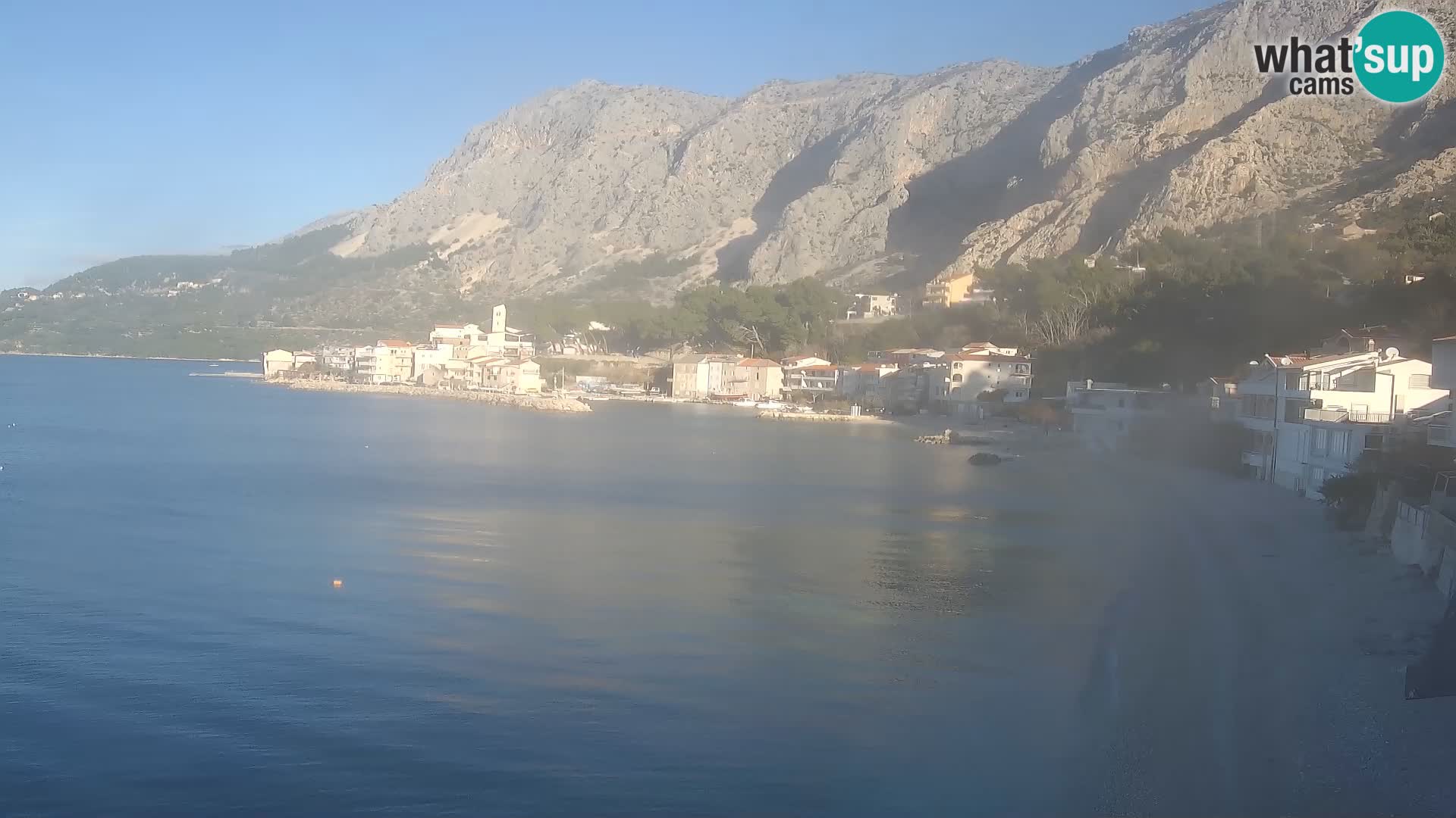 Webcam Drašnice (Podgora)  – Spiaggia