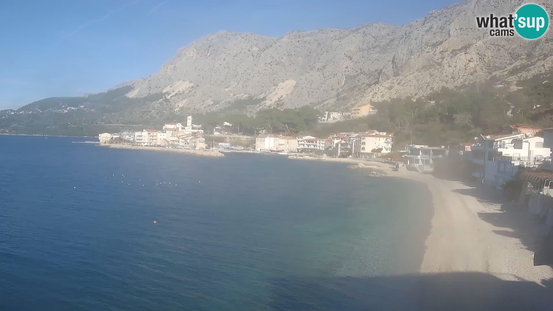 Webcam Drašnice (Podgora)  – Strand