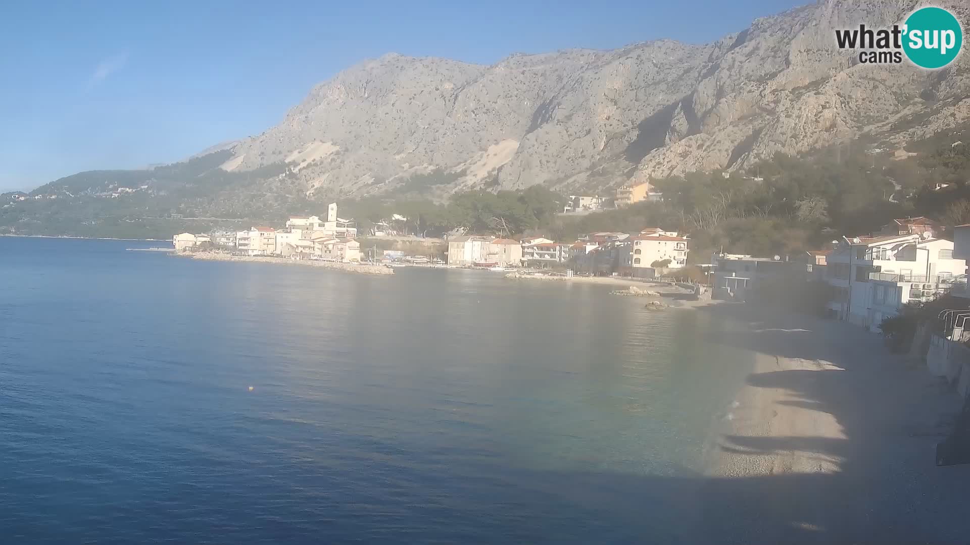 Webcam Drašnice (Podgora)  – Spiaggia