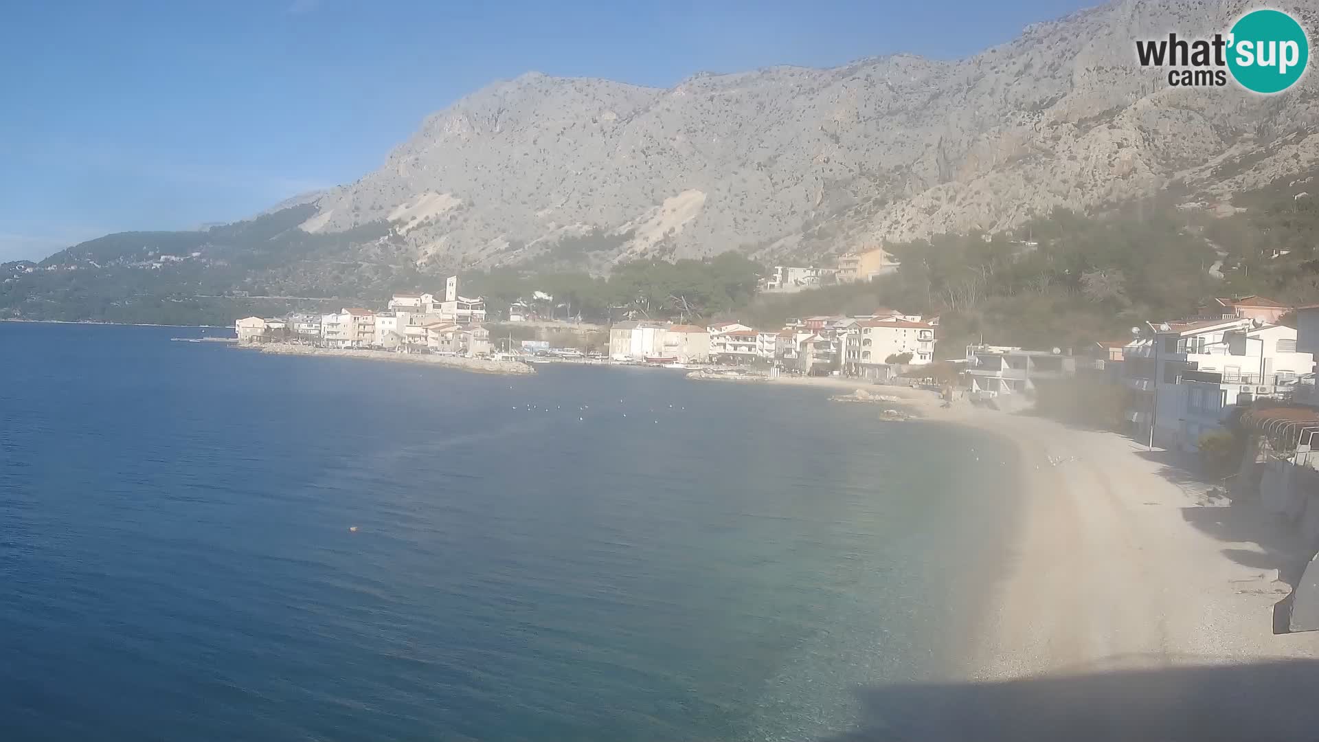 Webcam Drašnice (Podgora)  – Spiaggia