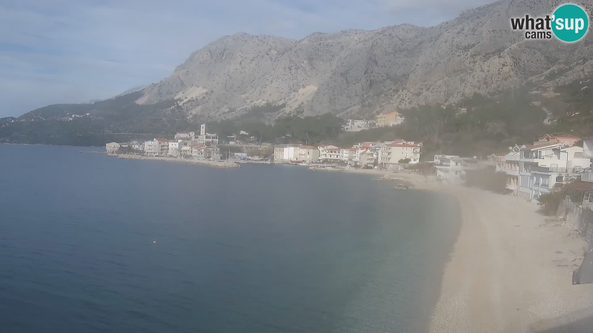 Webcam Drašnice (Podgora)  – Spiaggia