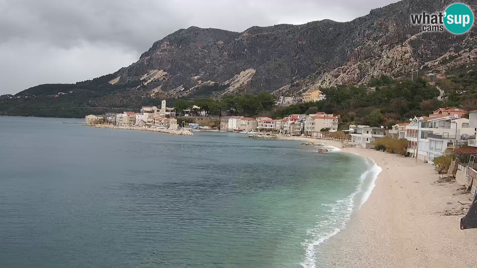 Webcam Drašnice (Podgora)  – Spiaggia