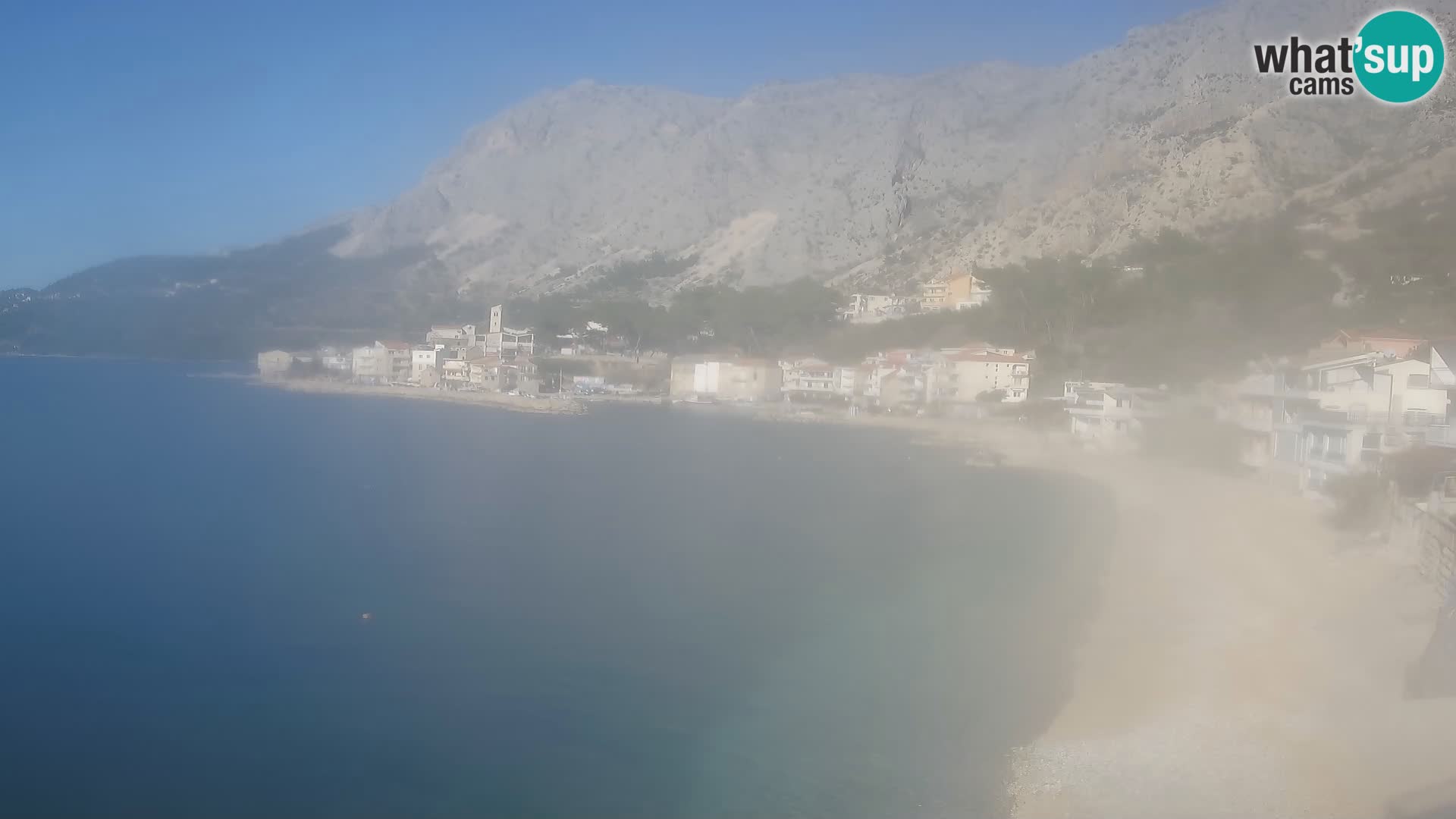 Webcam Drašnice (Podgora)  – Spiaggia