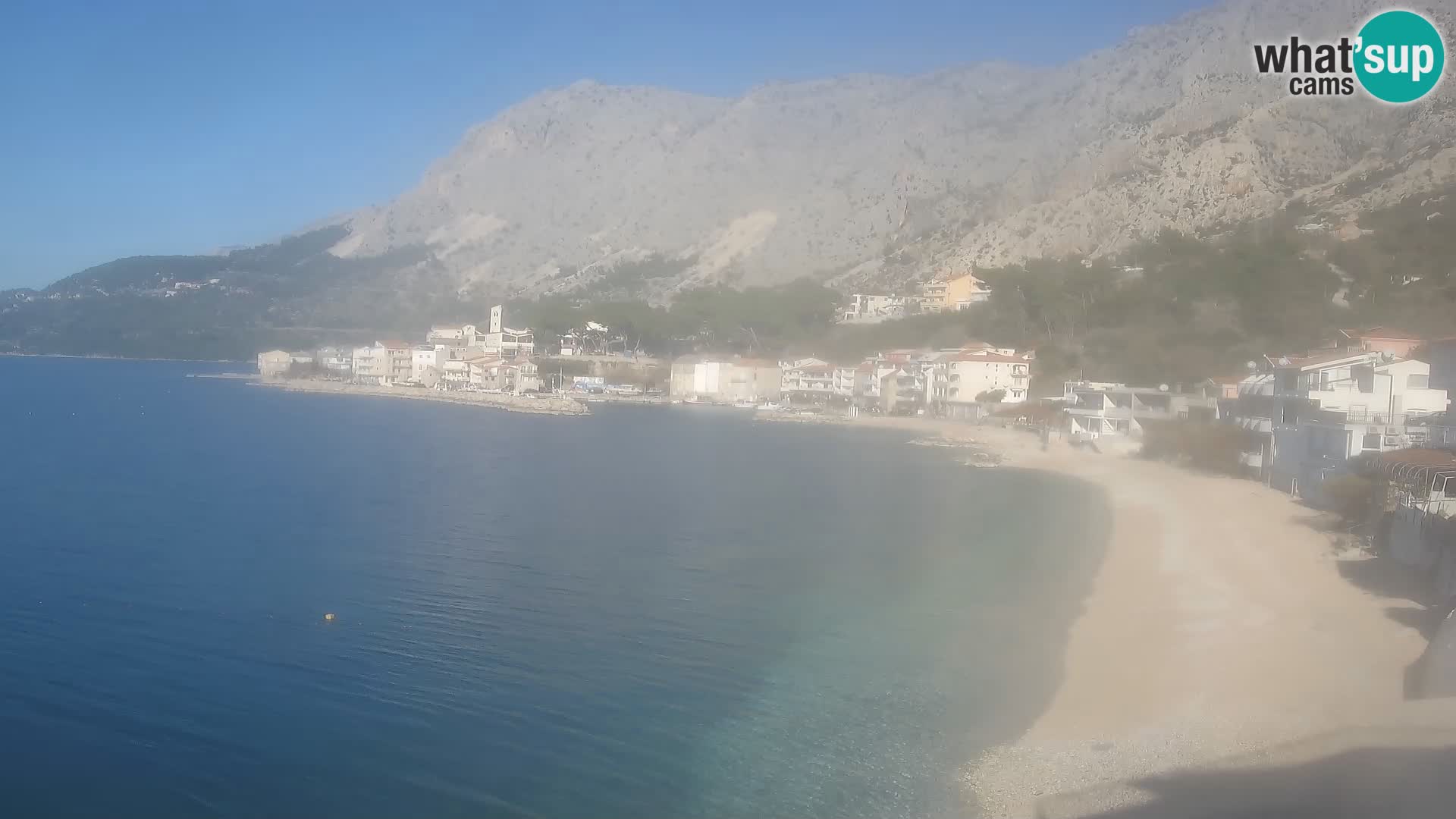 Webcam Drašnice (Podgora)  – Spiaggia