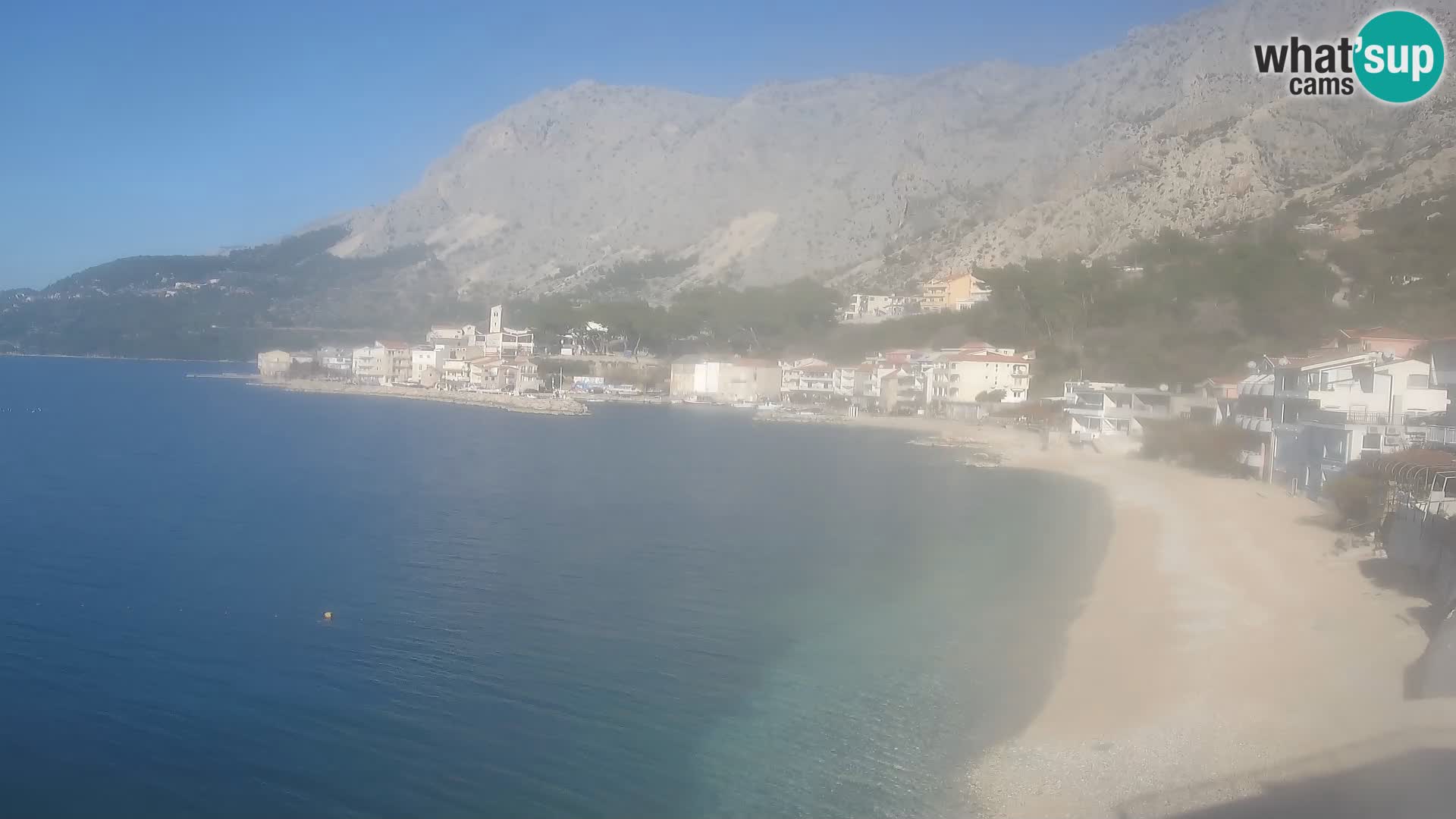 Webcam Drašnice (Podgora)  – Spiaggia