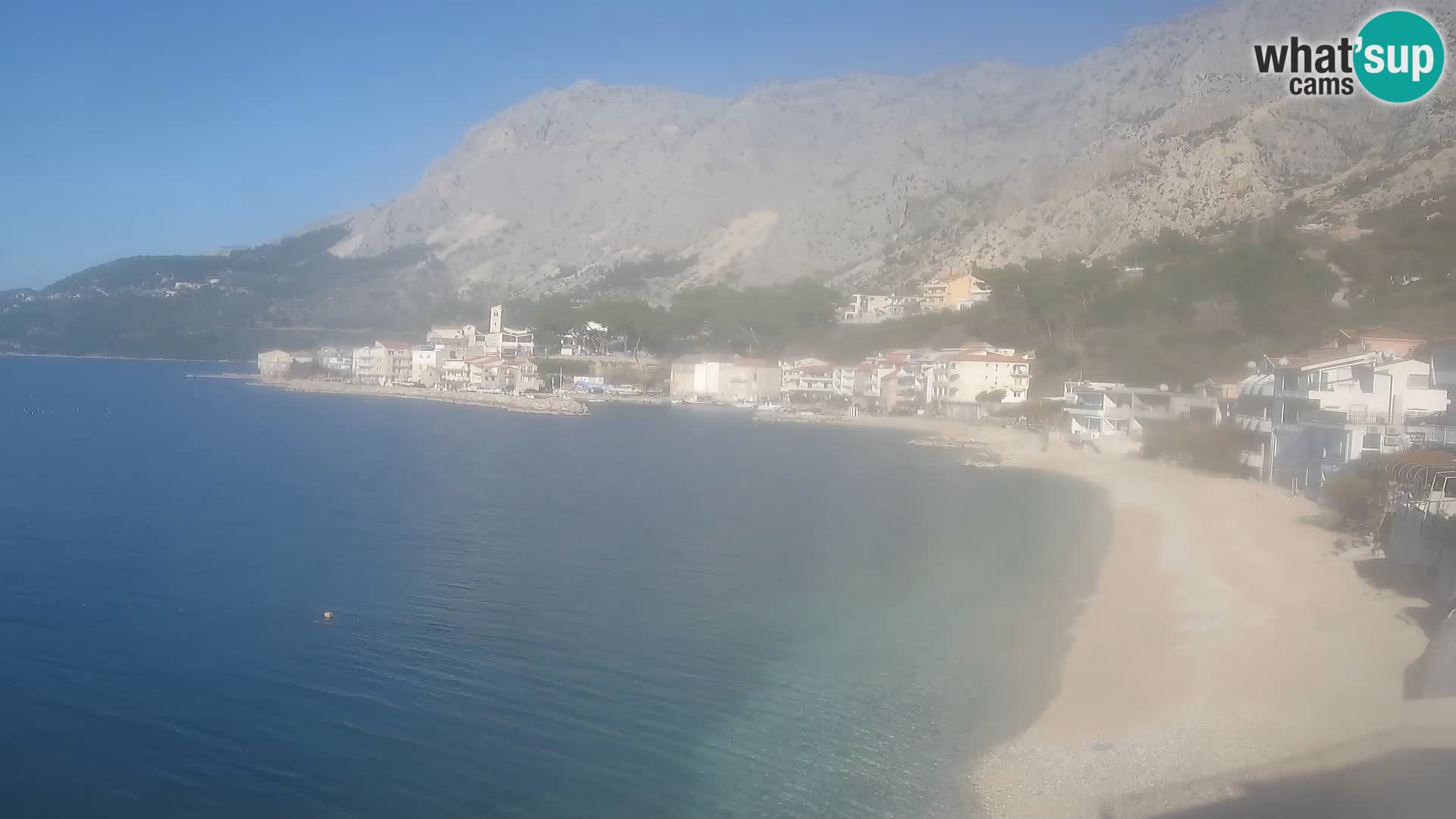 Webcam Drašnice (Podgora)  – Spiaggia