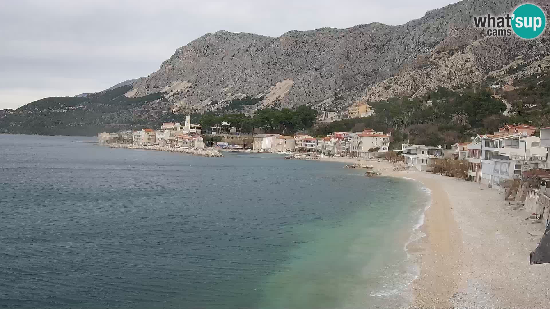 Webcam Drašnice (Podgora)  – Spiaggia